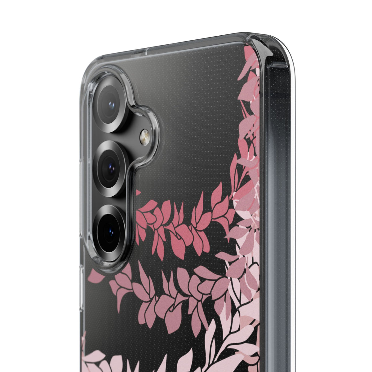 Plumeria Lei in Color Me Pinks CLEAR Case