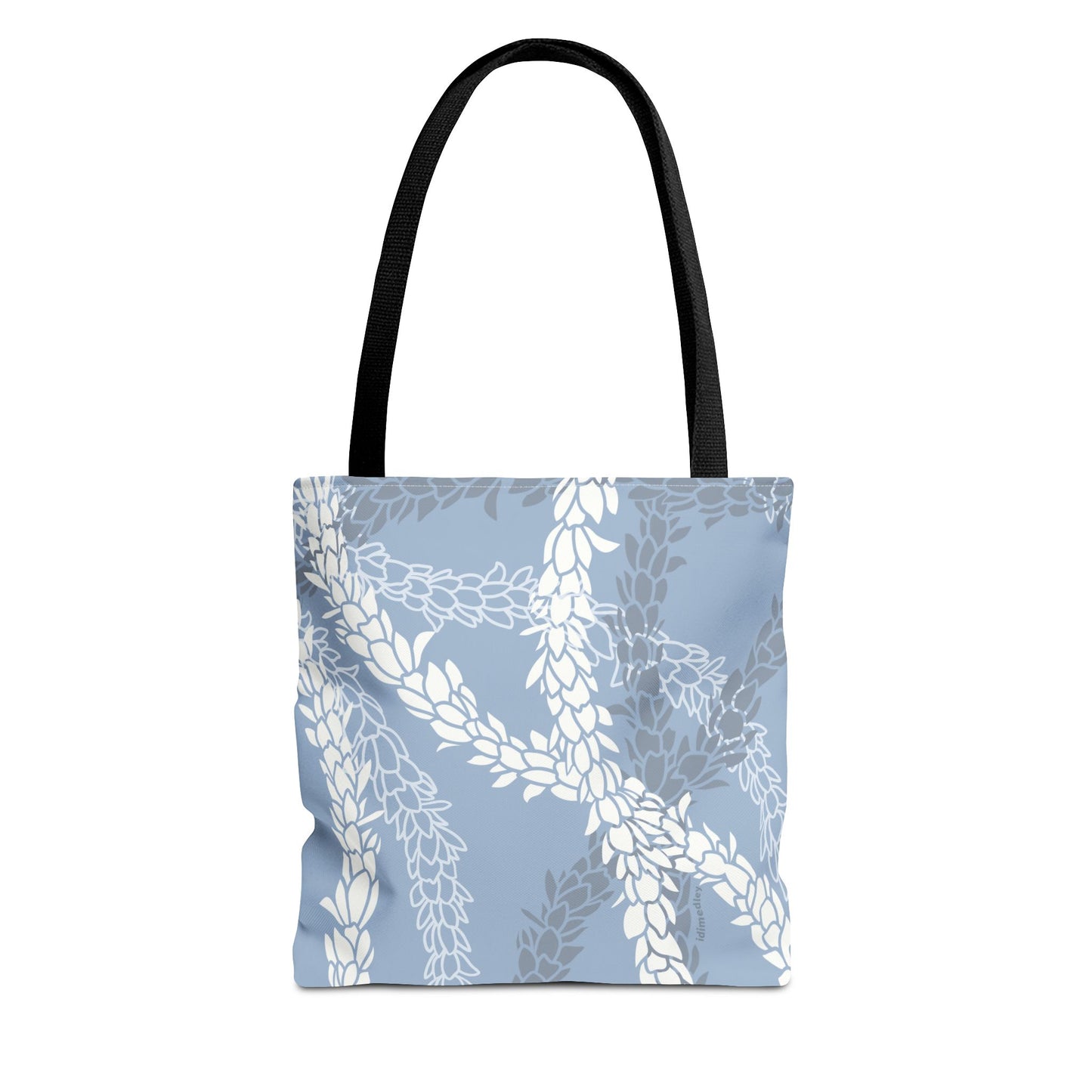 Tote bag- Pikake Wishes (Cyan Blue)