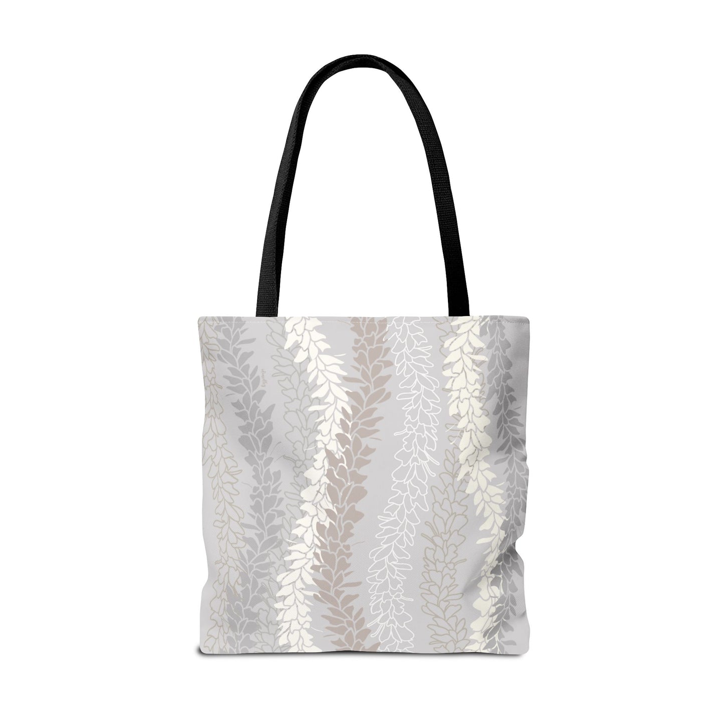 Tote bag- White Ginger Kisses in Gray