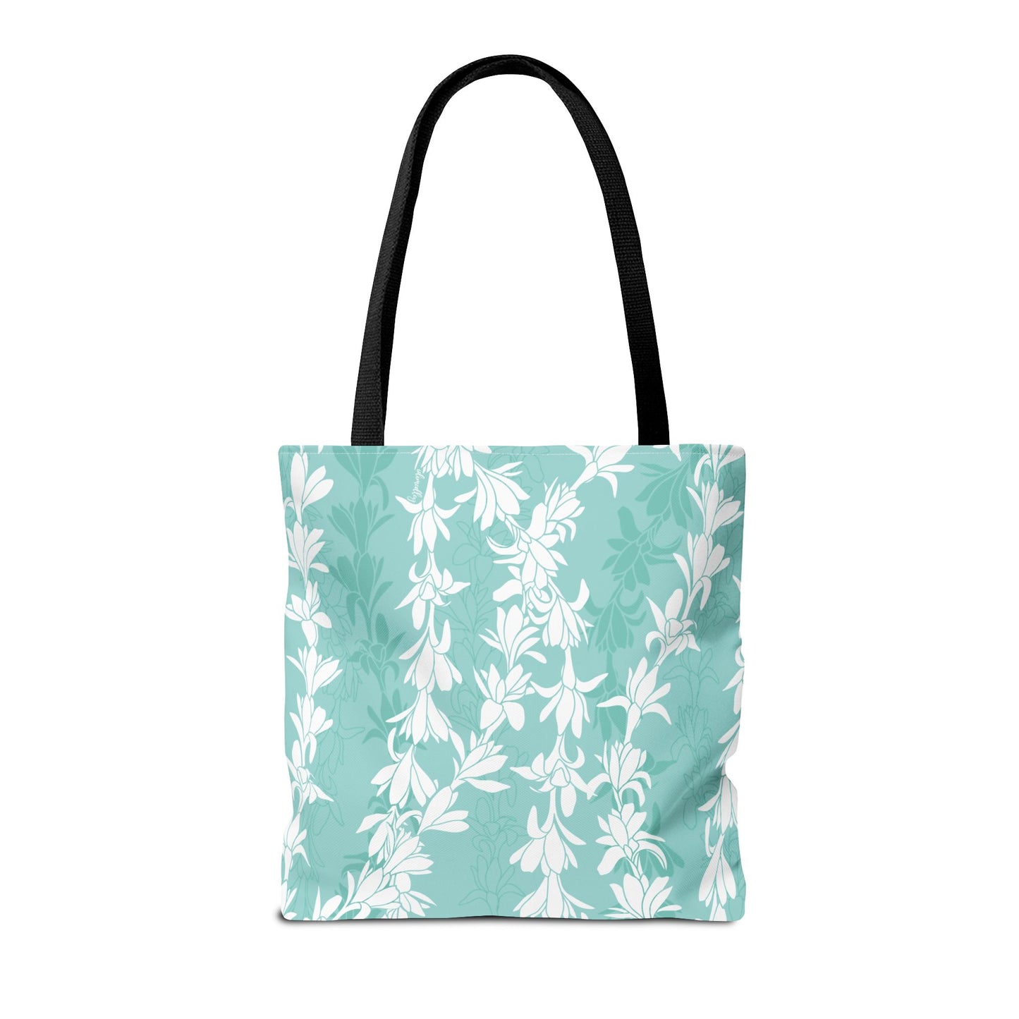 Tote bag- Tuberoses for Nohea (Seafoam)