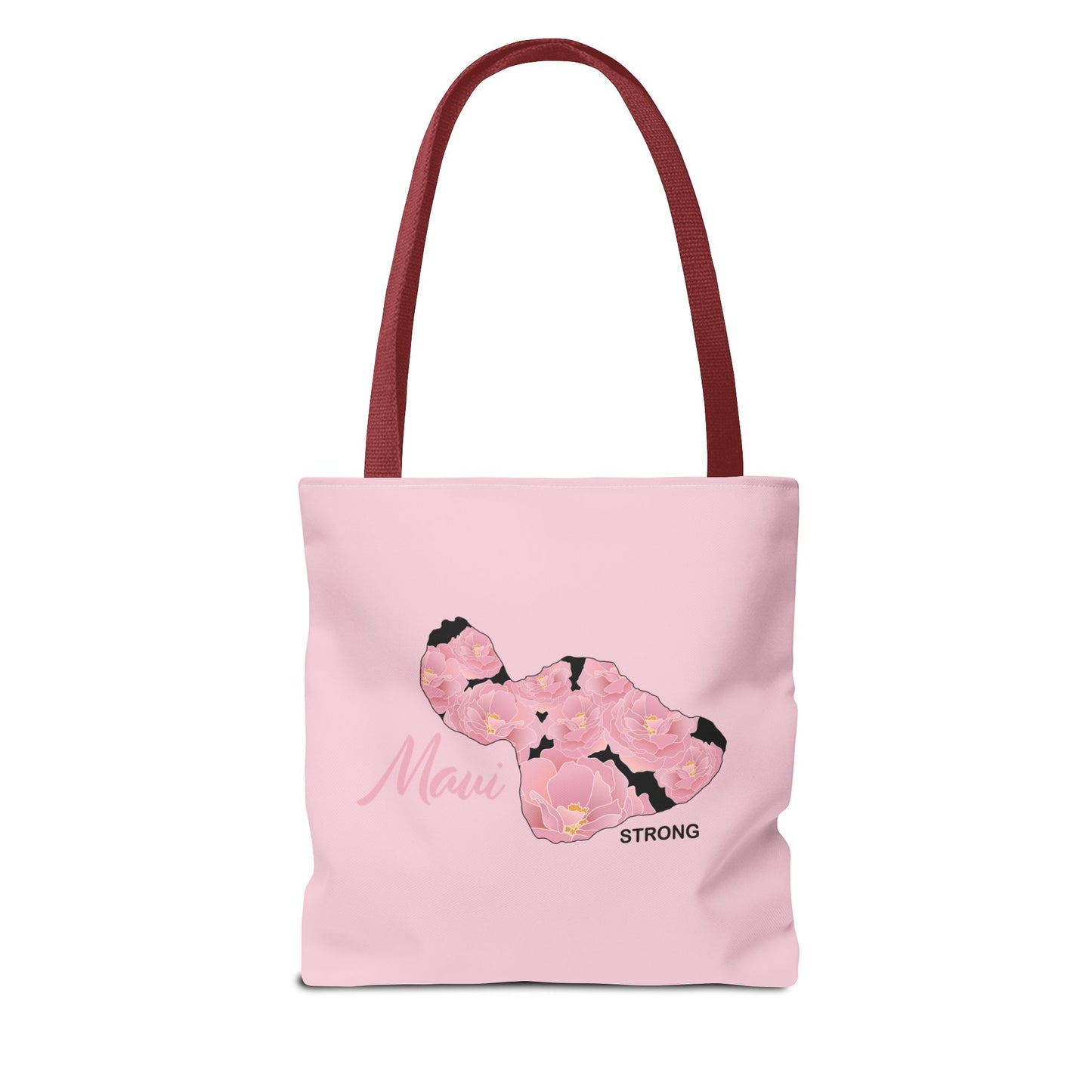 Tote bag- Maui Strong Lokelani Island Pink and Black, Proceeds Donated for Lahaina Wildfire Relief