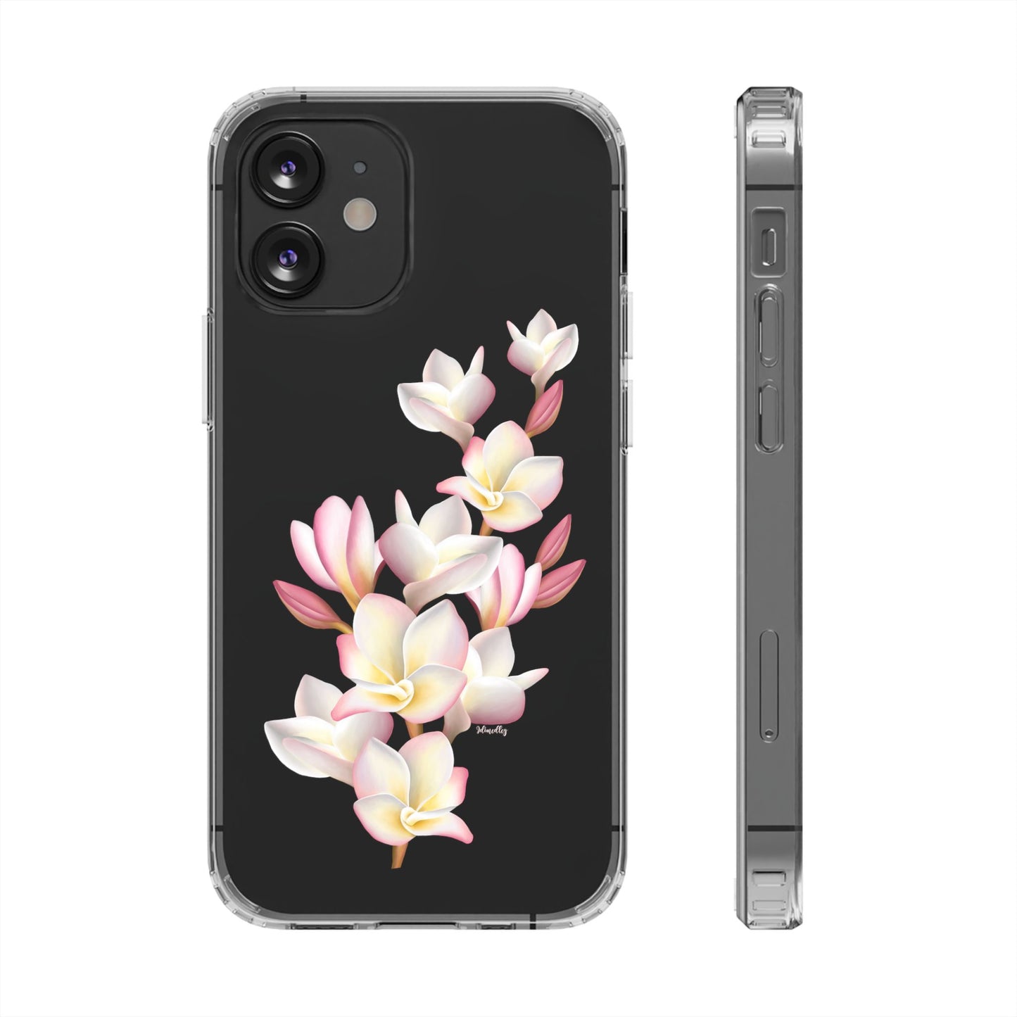 Pink Plumeria Cluster CLEAR Case