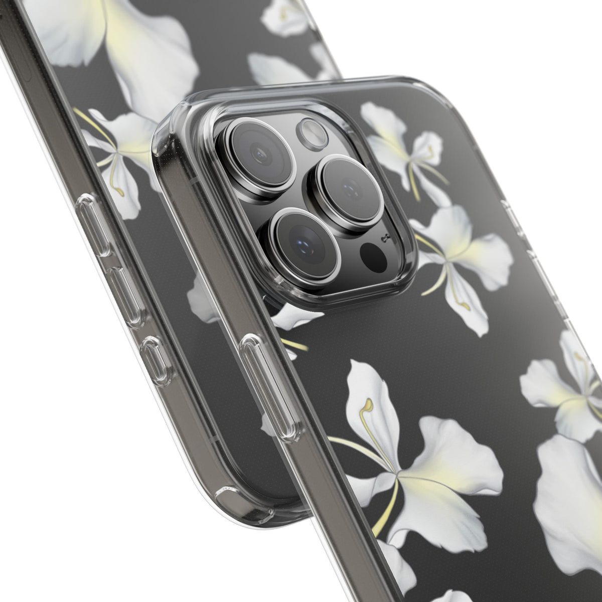 Awapuhi Butterfly Ginger Falling Flowers CLEAR Case