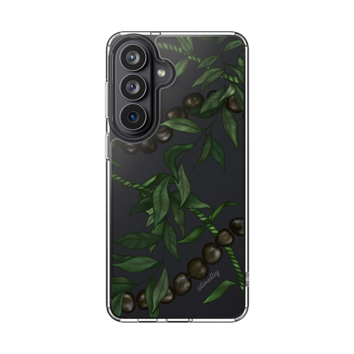 Kukui Nut, Maile and Ti Leaf Lei CLEAR Case