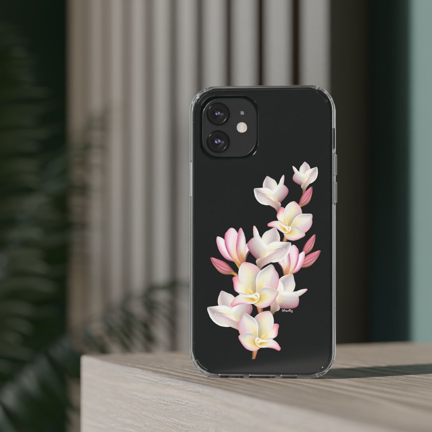 Pink Plumeria Cluster CLEAR Case