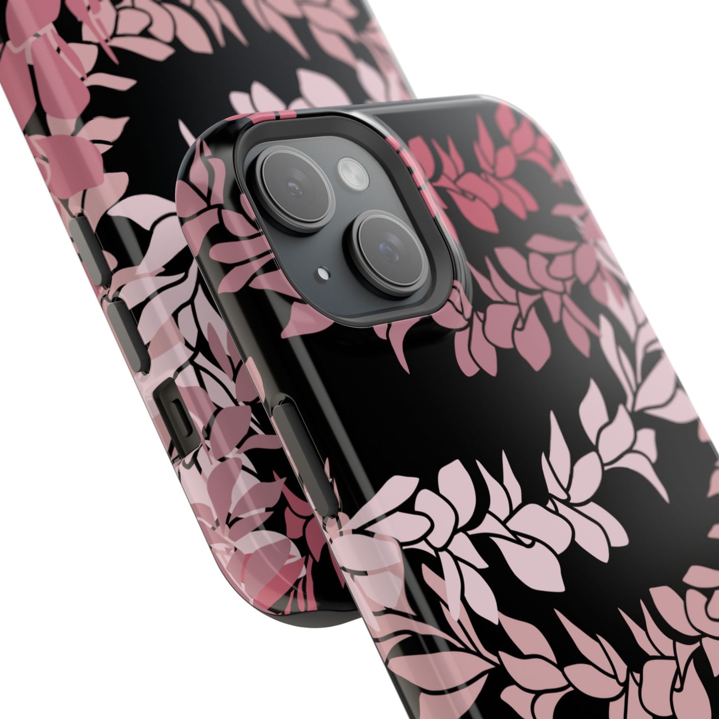 Plumeria Leis in Color Me Pinks (Black)