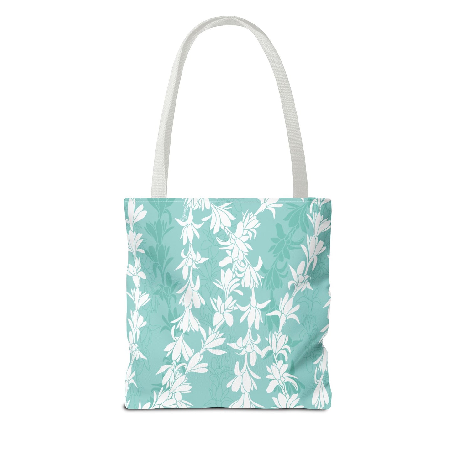 Tote bag- Tuberoses for Nohea (Seafoam)