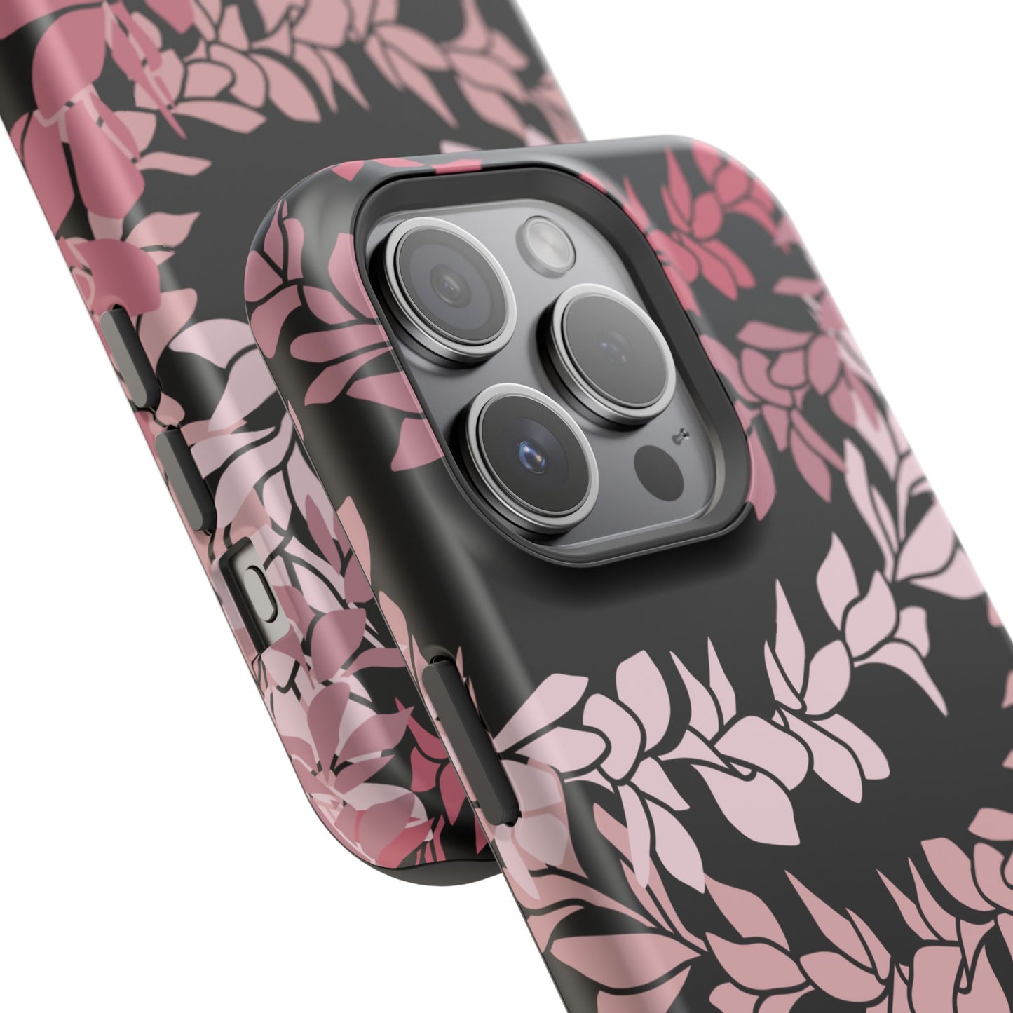 Plumeria Leis in Color Me Pinks (Black)
