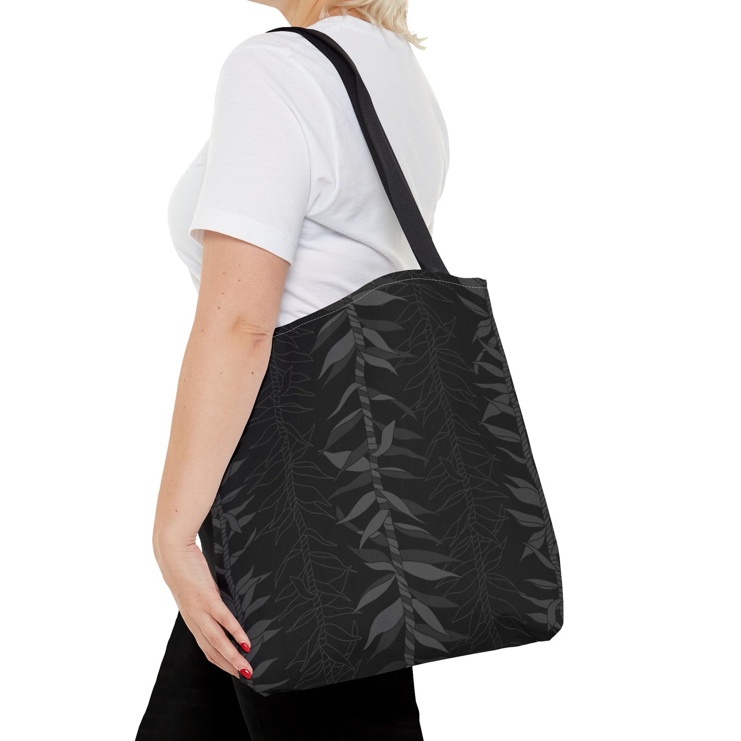 Tote bag- Ti Leaf Lucky Leis (Shadows)