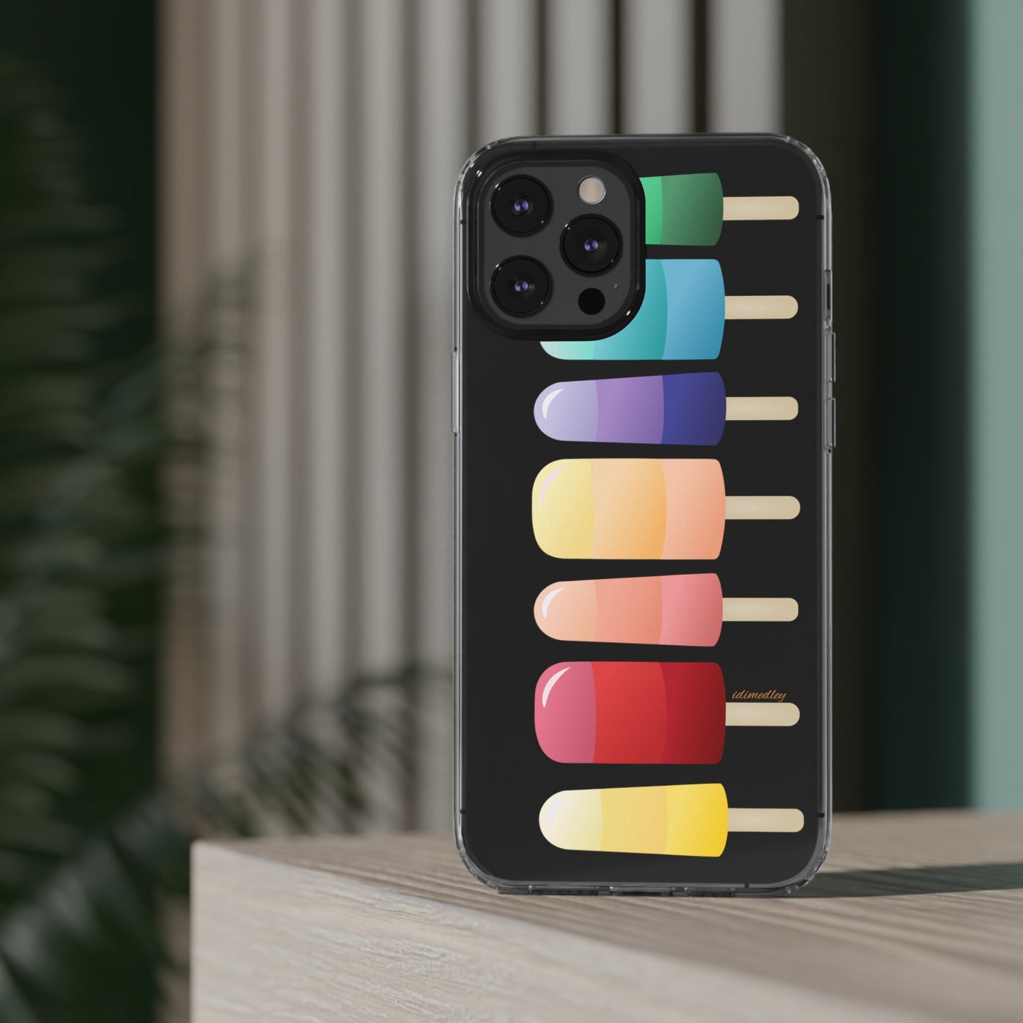 Rainbow Popsicles CLEAR Case