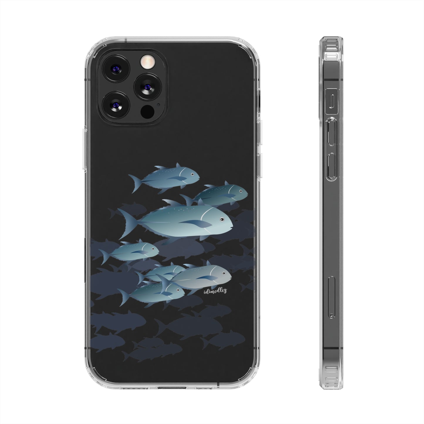 Ulua, Blue Trevally Fish CLEAR Case