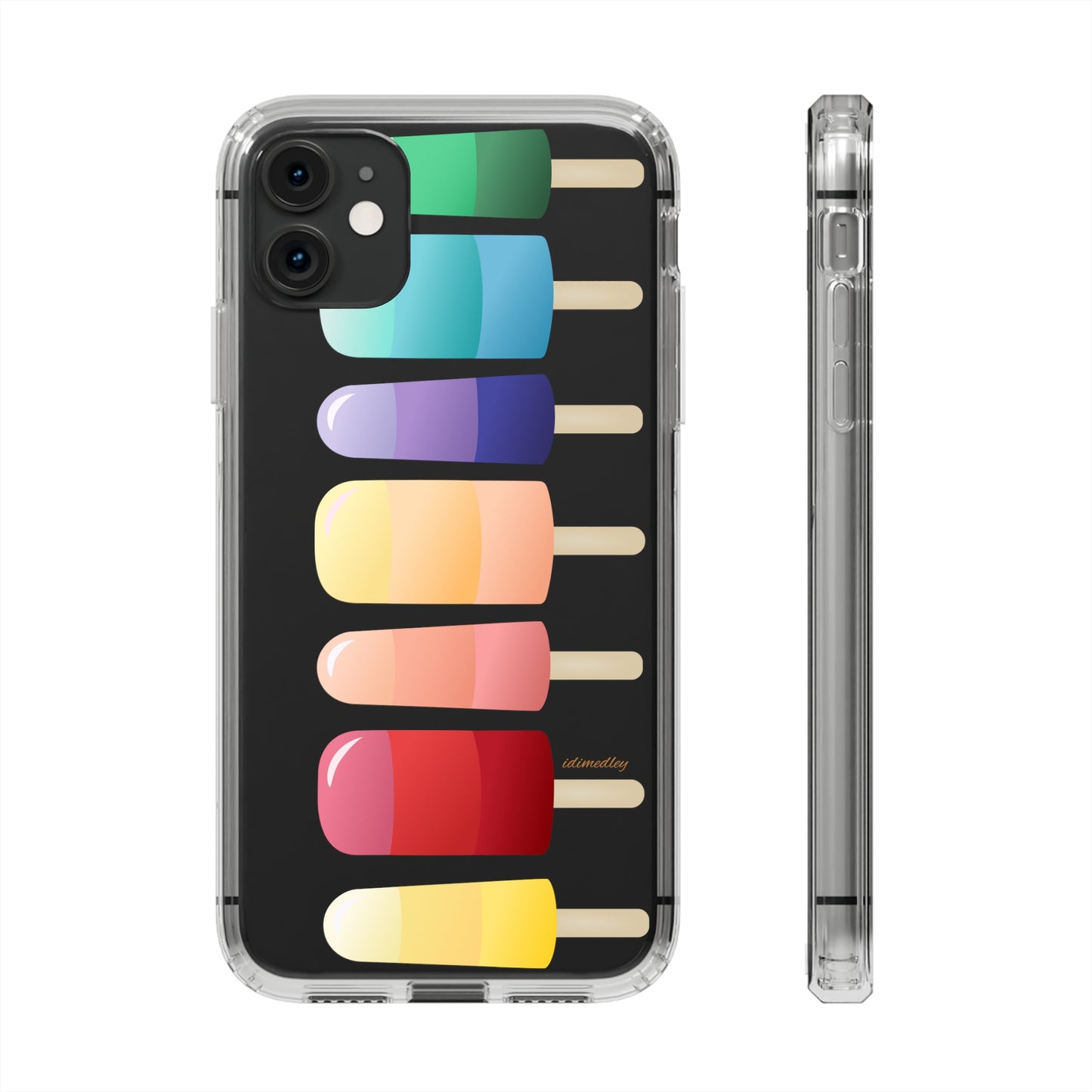 Rainbow Popsicles CLEAR Case