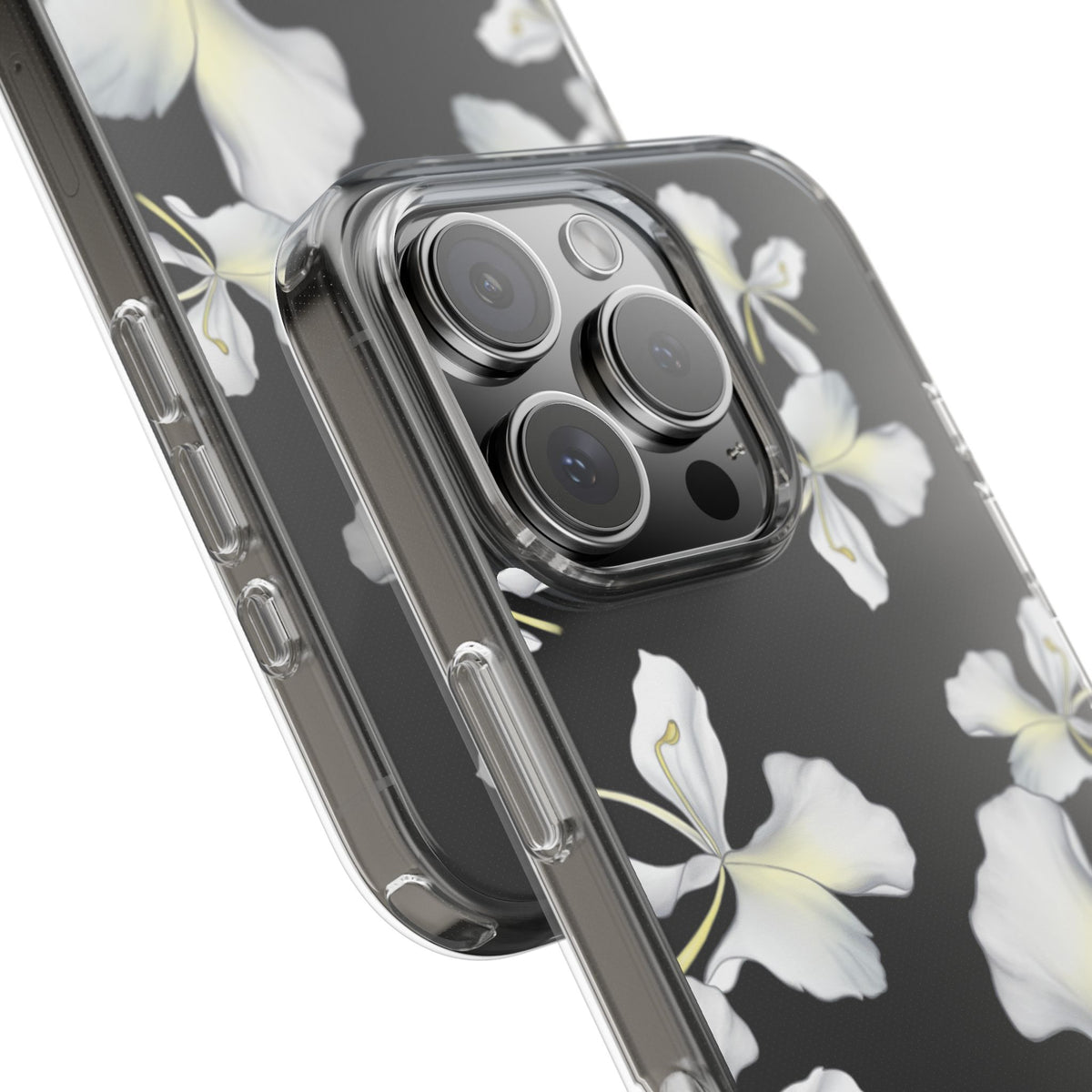 Awapuhi Butterfly Ginger Falling Flowers CLEAR Case