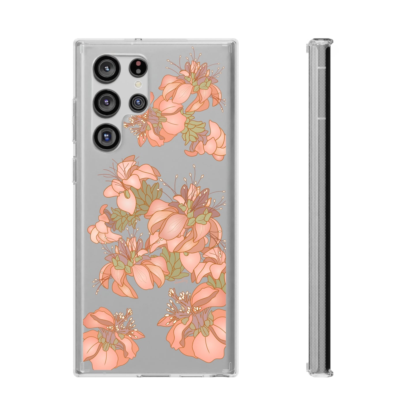 Wili Wili Flowers CLEAR Case