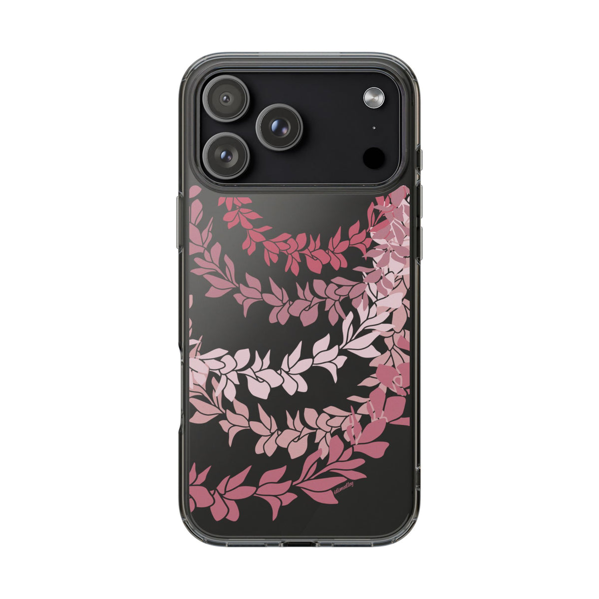 Plumeria Lei in Color Me Pinks CLEAR Case
