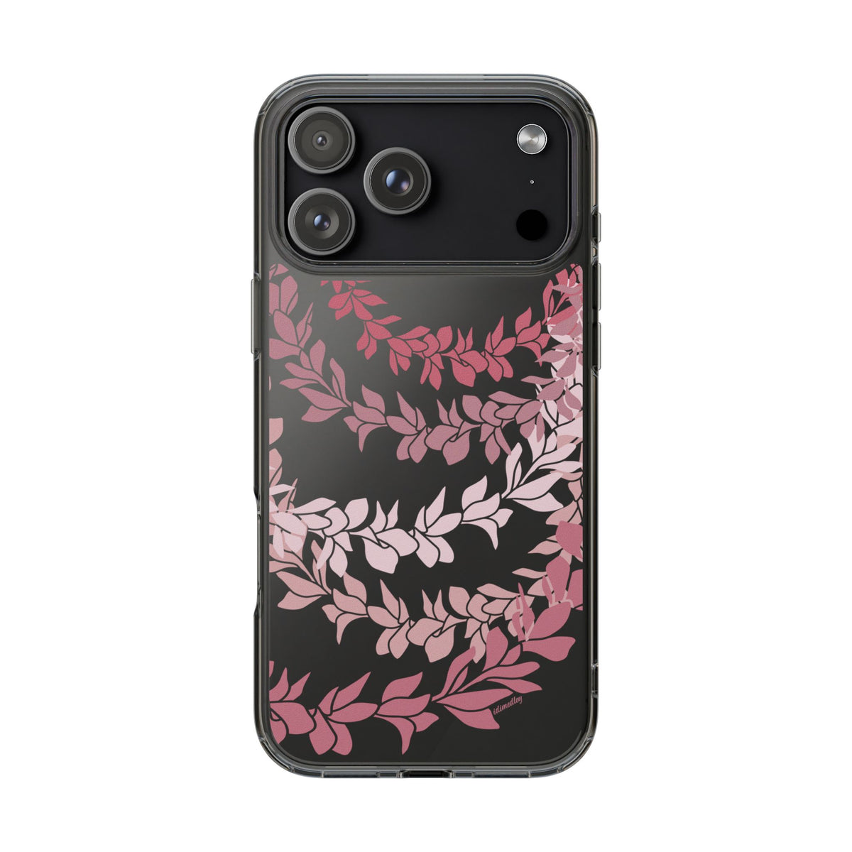 Plumeria Lei in Color Me Pinks CLEAR Case