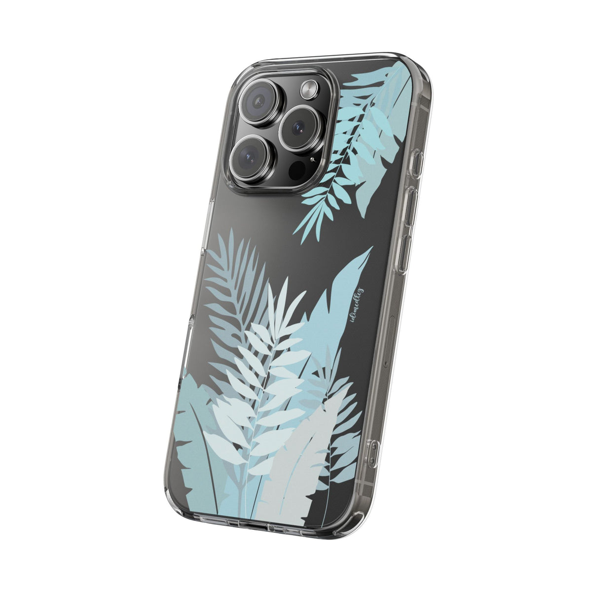 Whispering Leaves (Blue) CLEAR Case