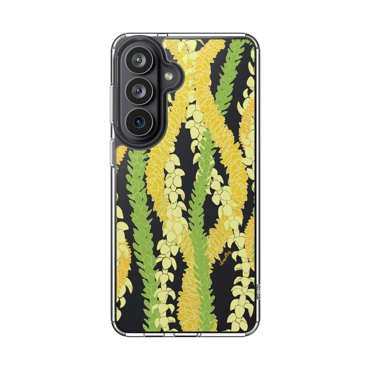 Triple Strand Ilima, Pakalana and Puakenikeni Lei CLEAR Case