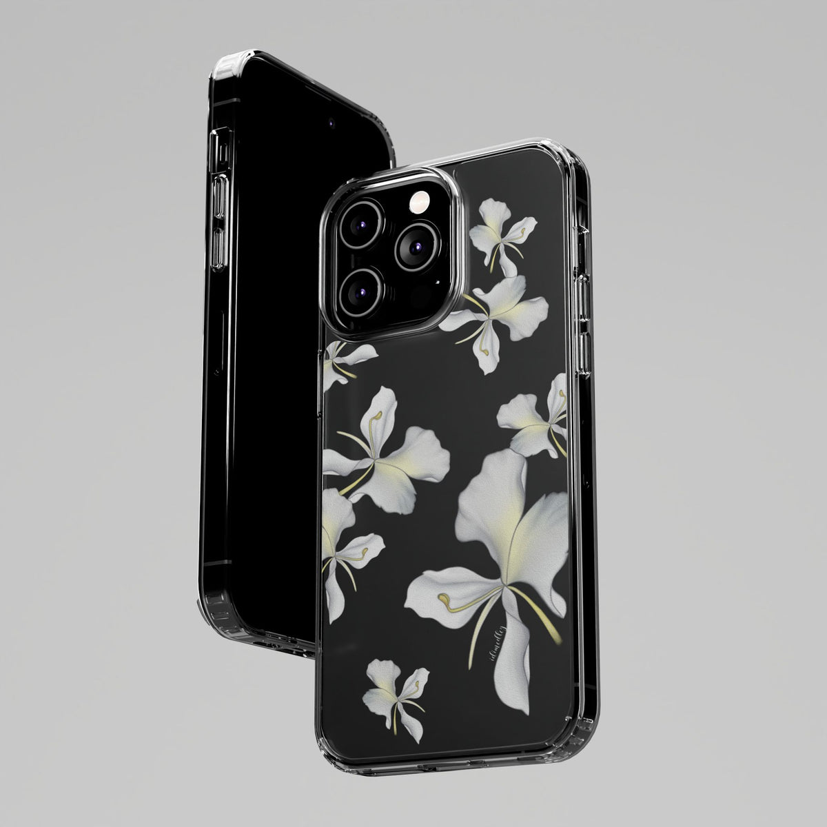 Awapuhi Butterfly Ginger Falling Flowers CLEAR Case