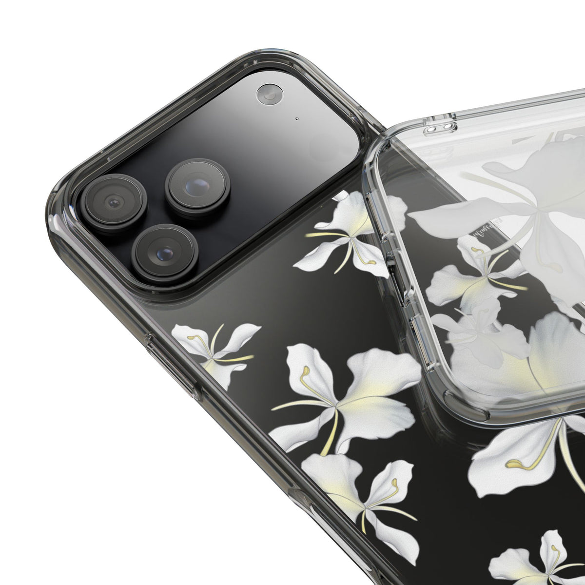 Awapuhi Butterfly Ginger Falling Flowers CLEAR Case
