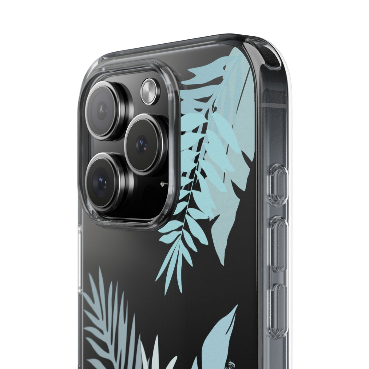 Whispering Leaves (Blue) CLEAR Case