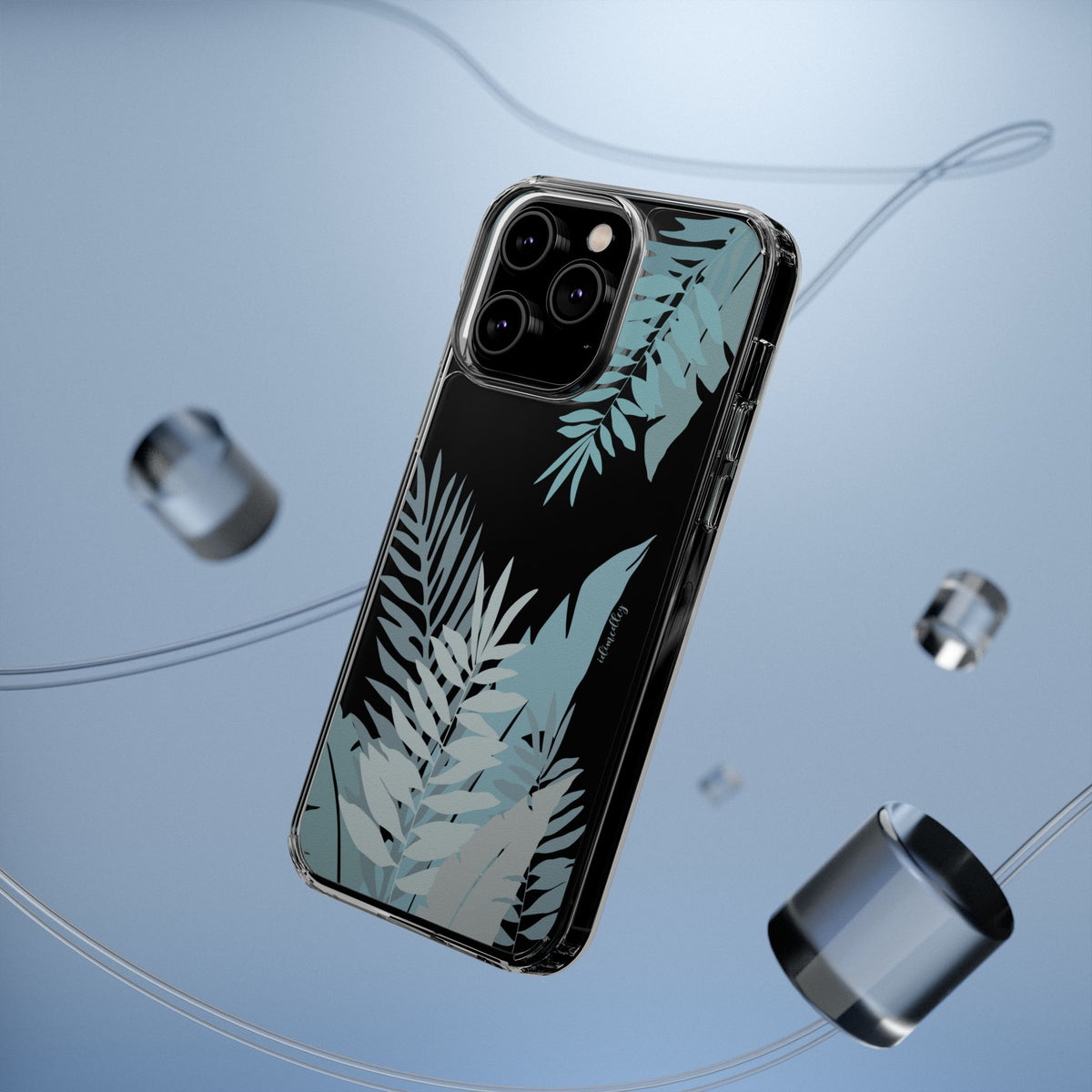 Whispering Leaves (Blue) CLEAR Case