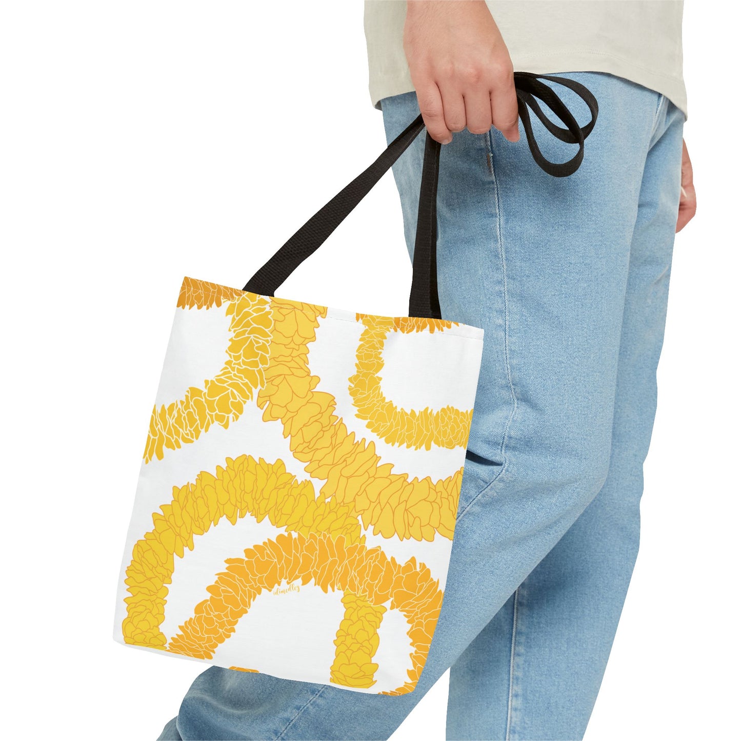 Tote Bag- Ilima Lei (White)