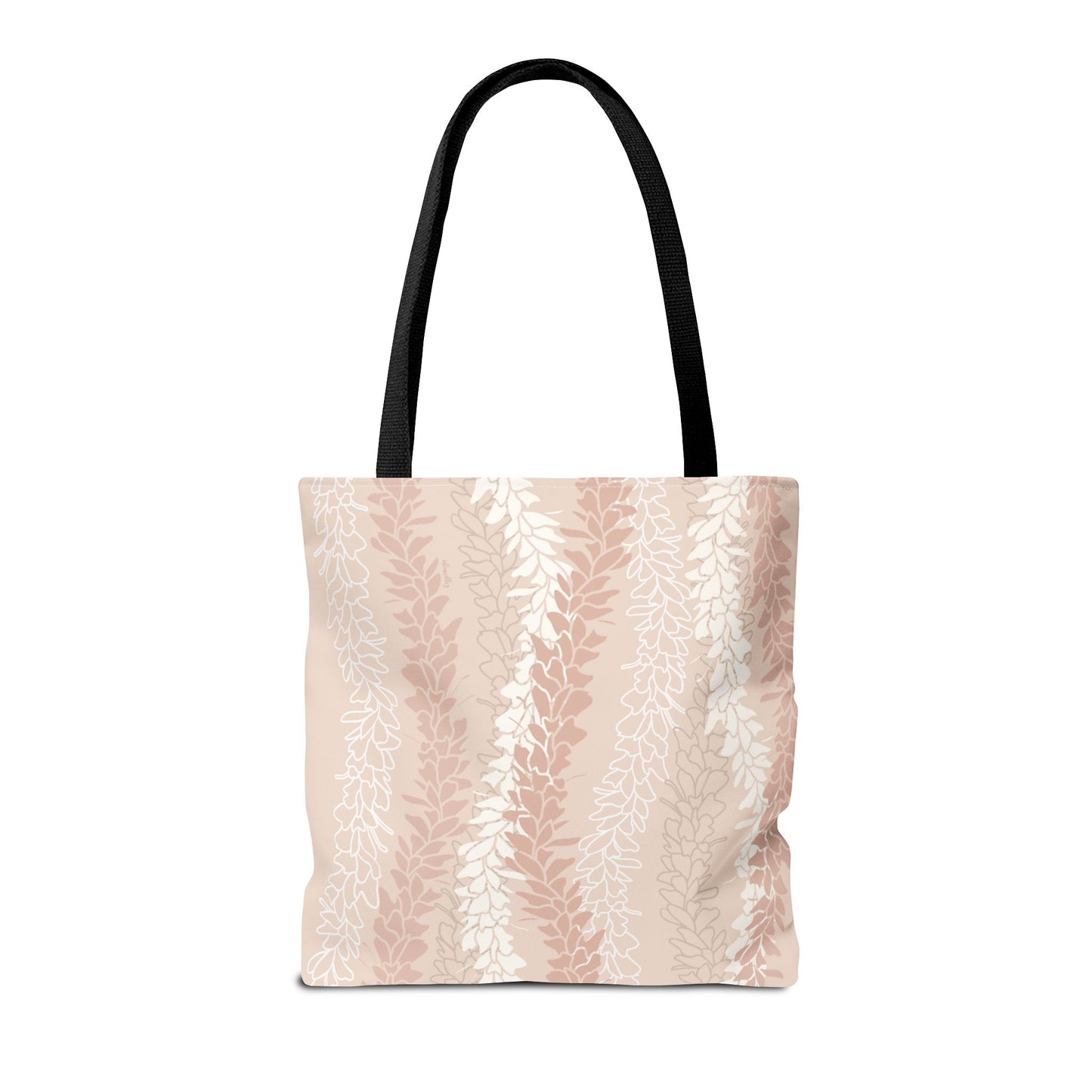 Tote bag- White Ginger Kisses in Peach