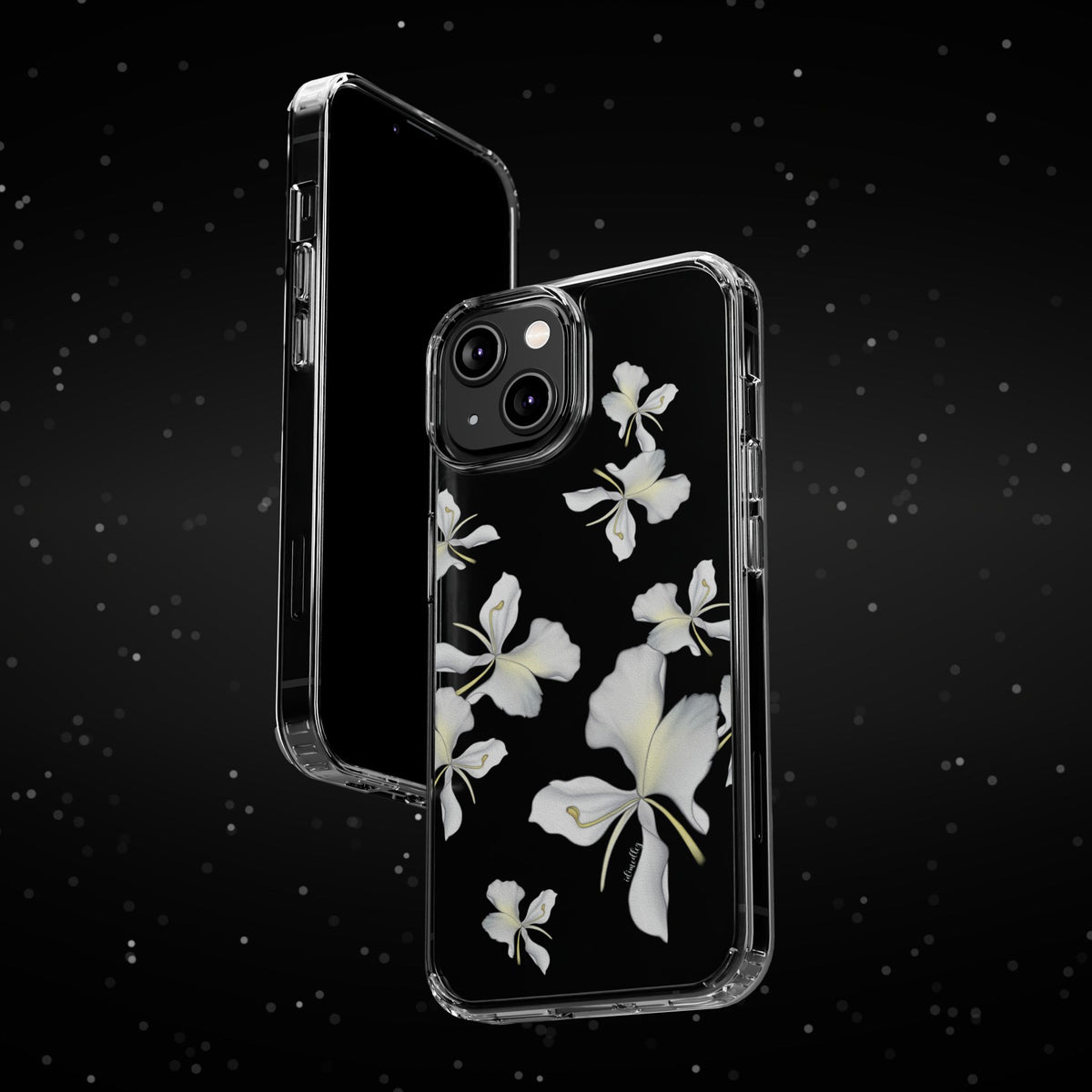 Awapuhi Butterfly Ginger Falling Flowers CLEAR Case