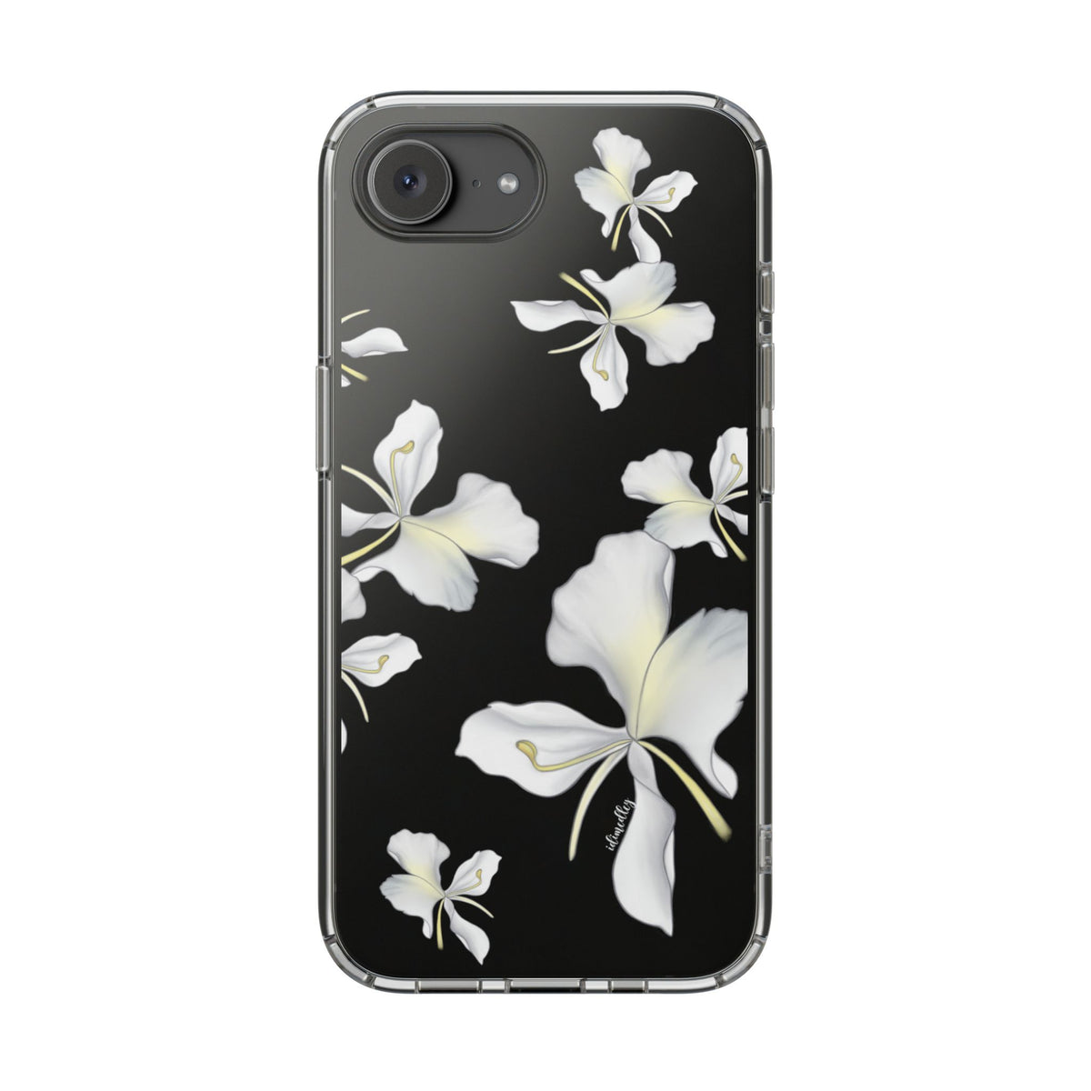 Awapuhi Butterfly Ginger Falling Flowers CLEAR Case