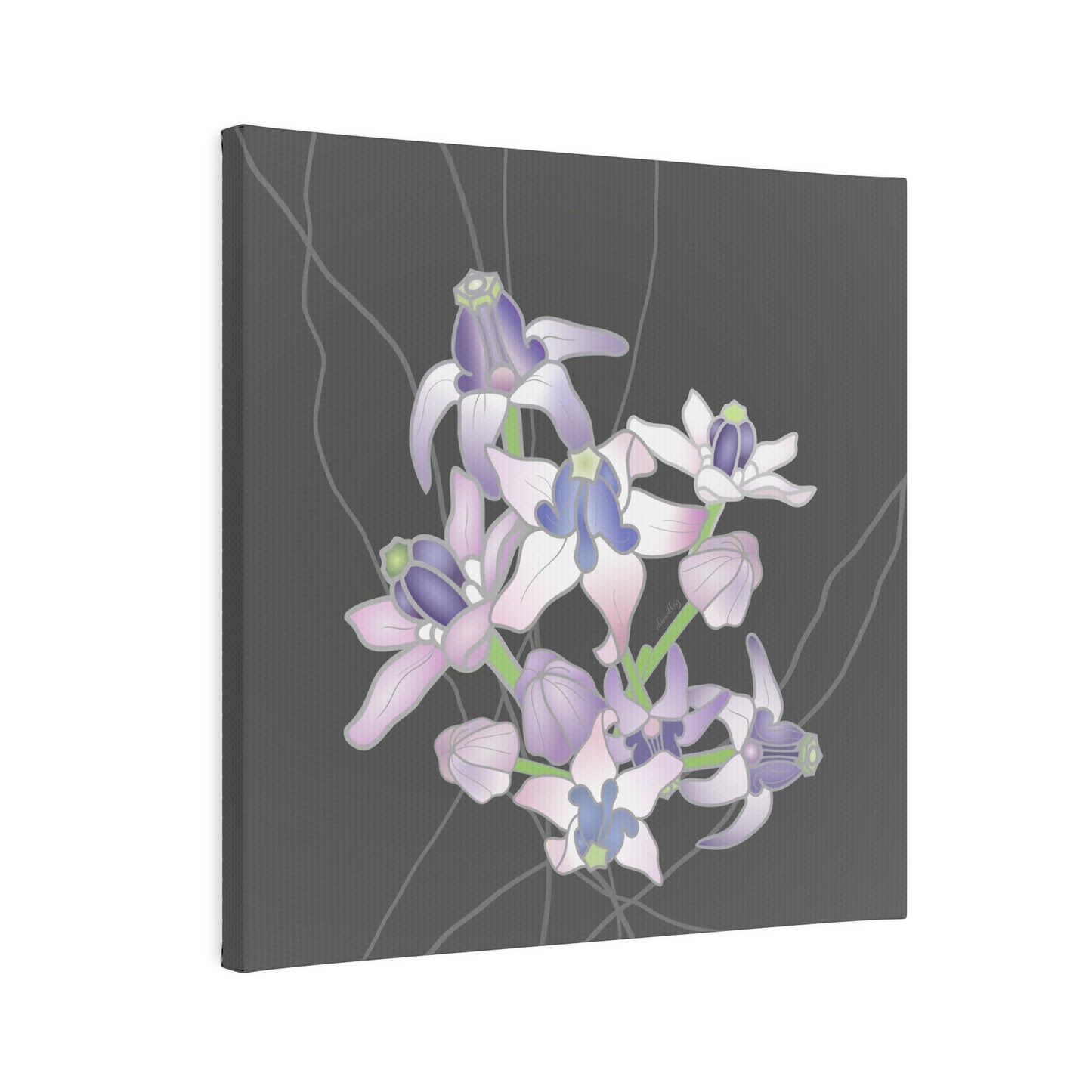 Canvas Photo Tile- Crown Flower