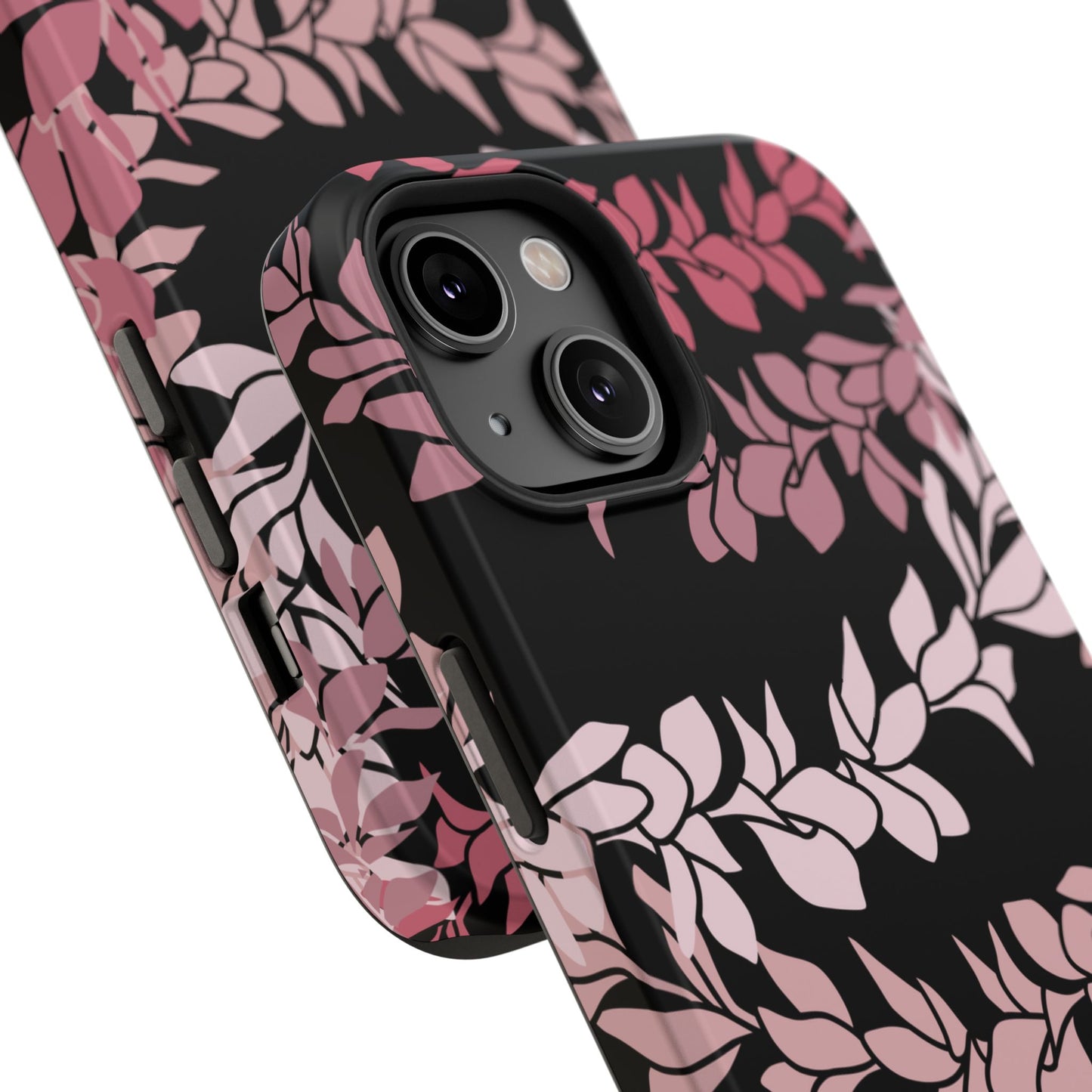 Plumeria Leis in Color Me Pinks (Black)