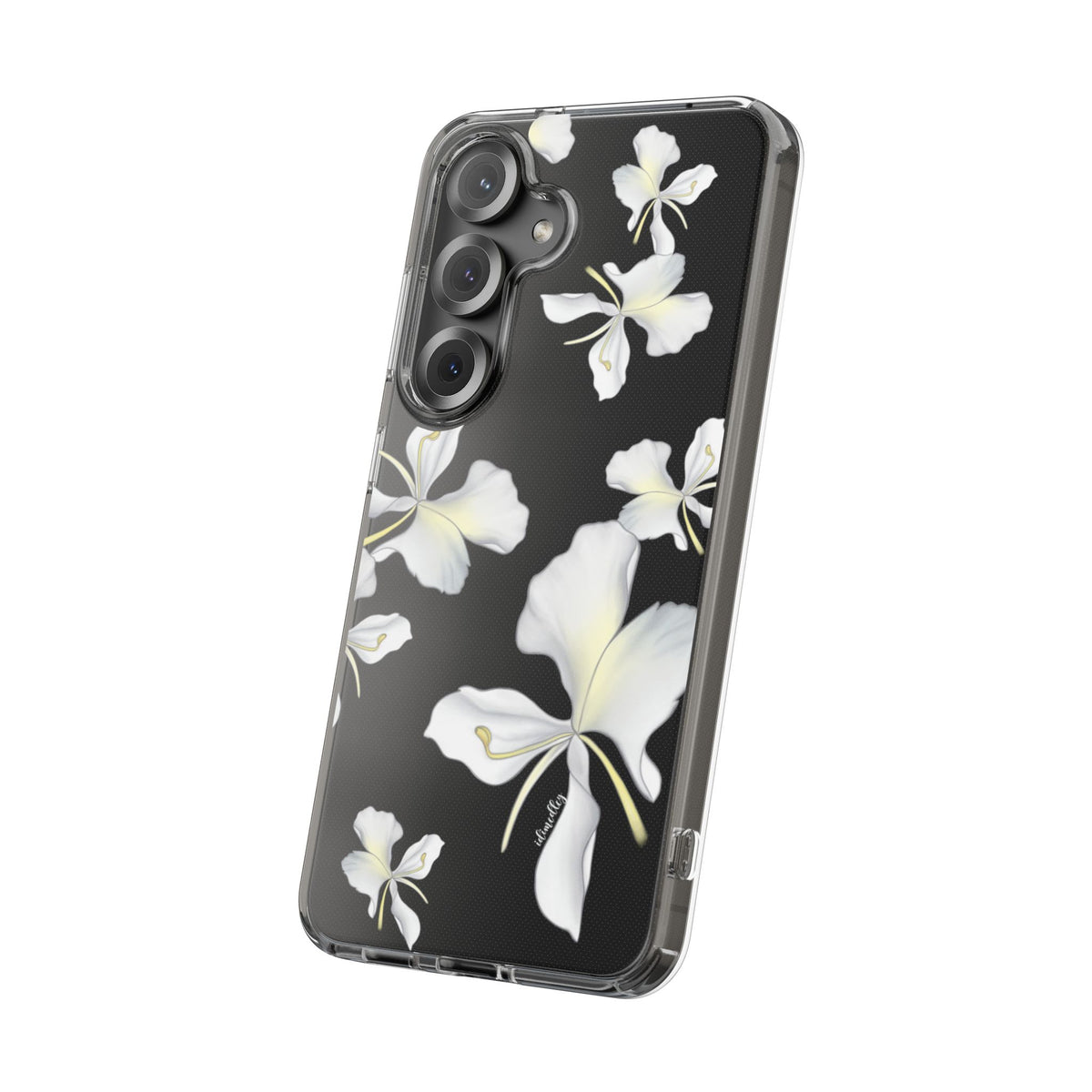 Awapuhi Butterfly Ginger Falling Flowers CLEAR Case