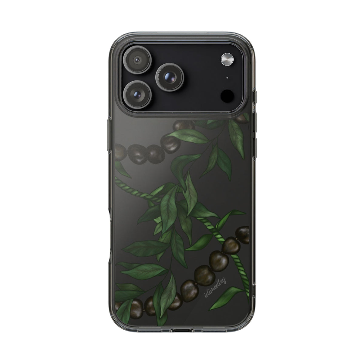 Kukui Nut, Maile and Ti Leaf Lei CLEAR Case