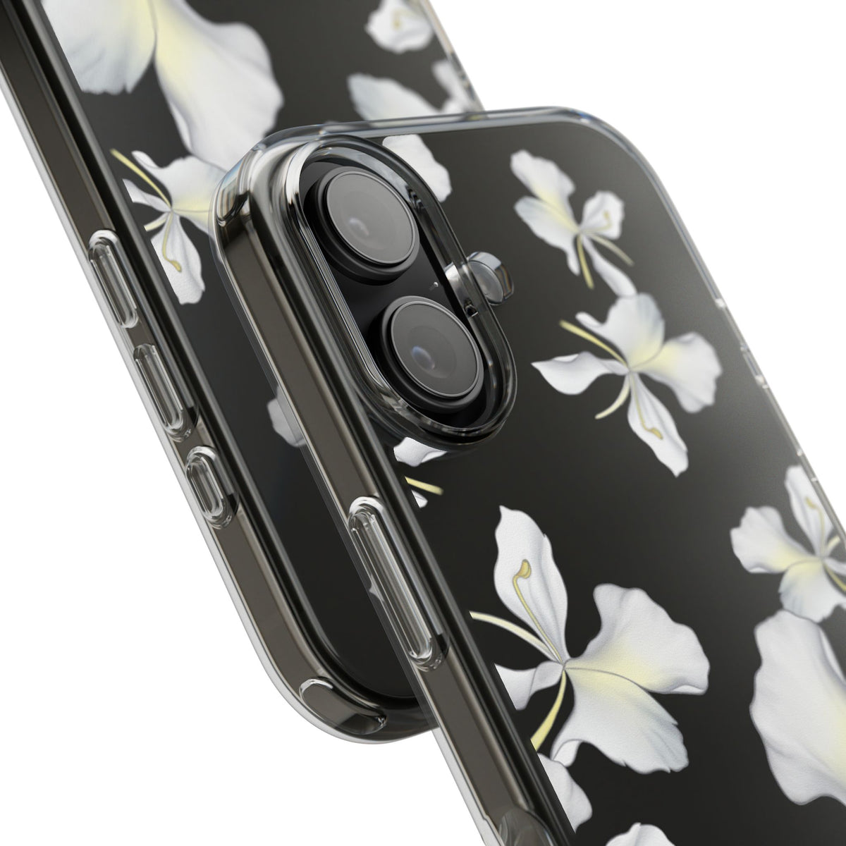 Awapuhi Butterfly Ginger Falling Flowers CLEAR Case