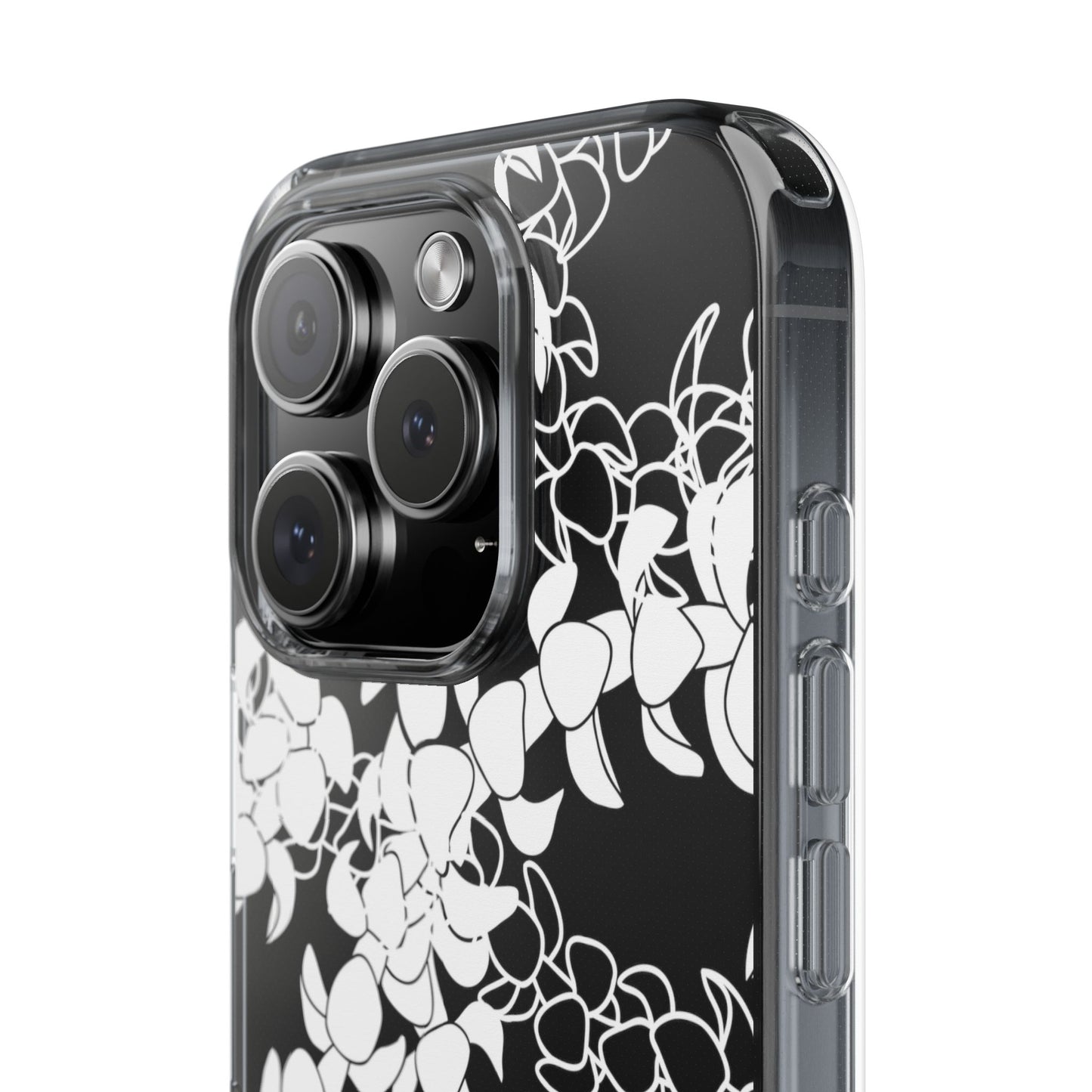 Puakenikeni Curvilinear Lei CLEAR Phone Case