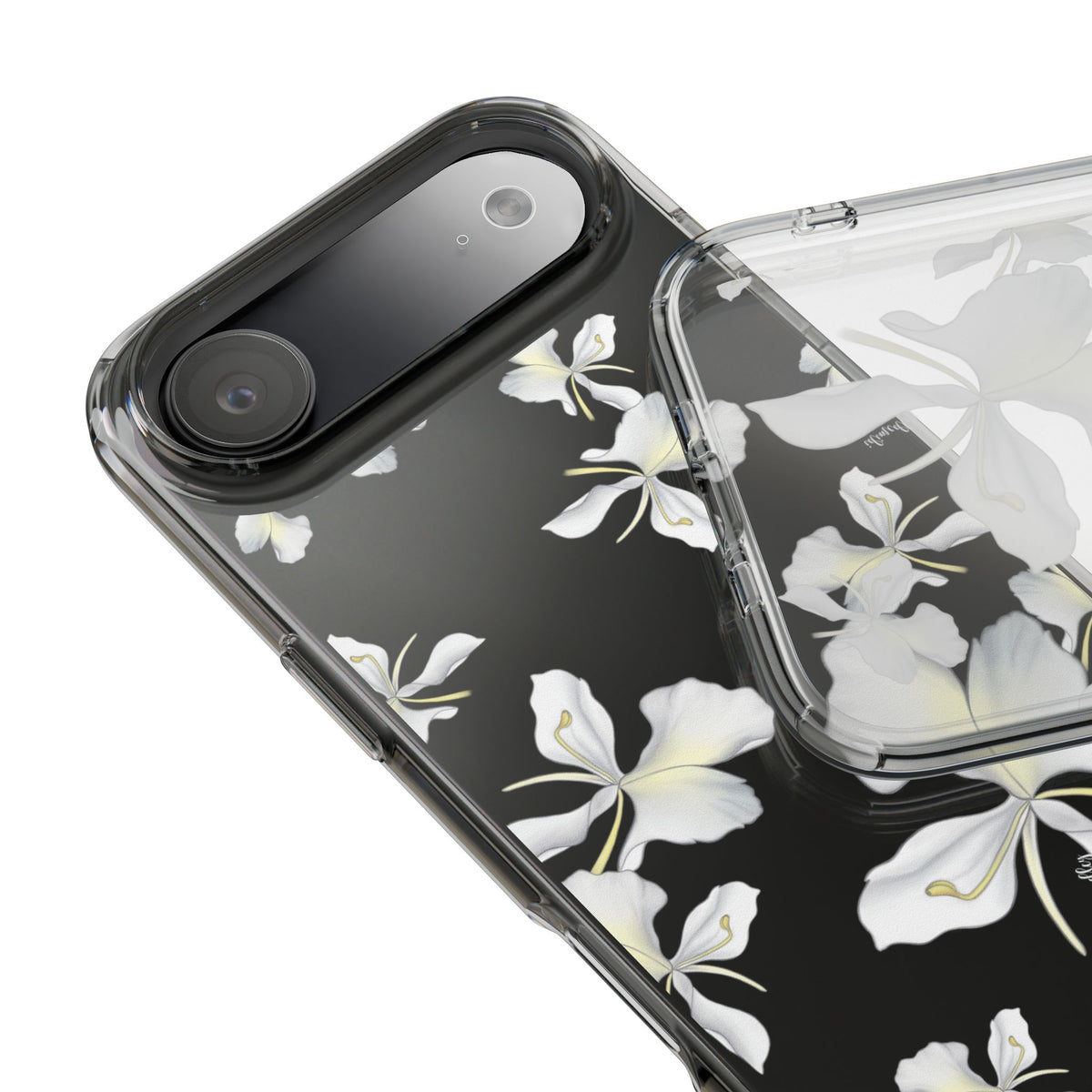 Awapuhi Butterfly Ginger Falling Flowers CLEAR Case