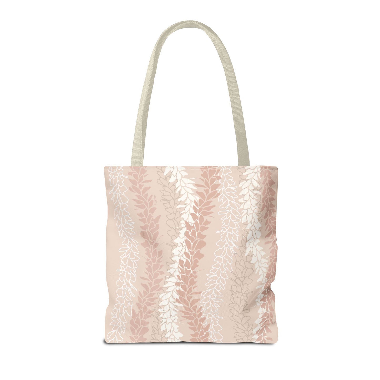 Tote bag- White Ginger Kisses in Peach