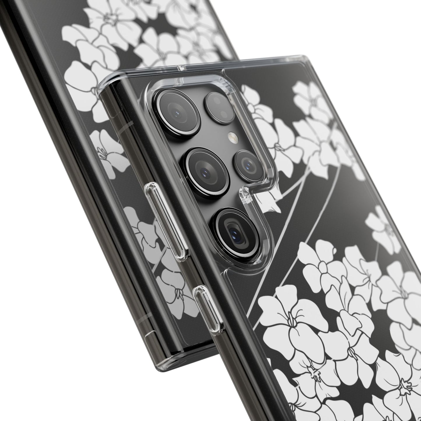 Puakenikeni En Face Flower Swirls CLEAR Case