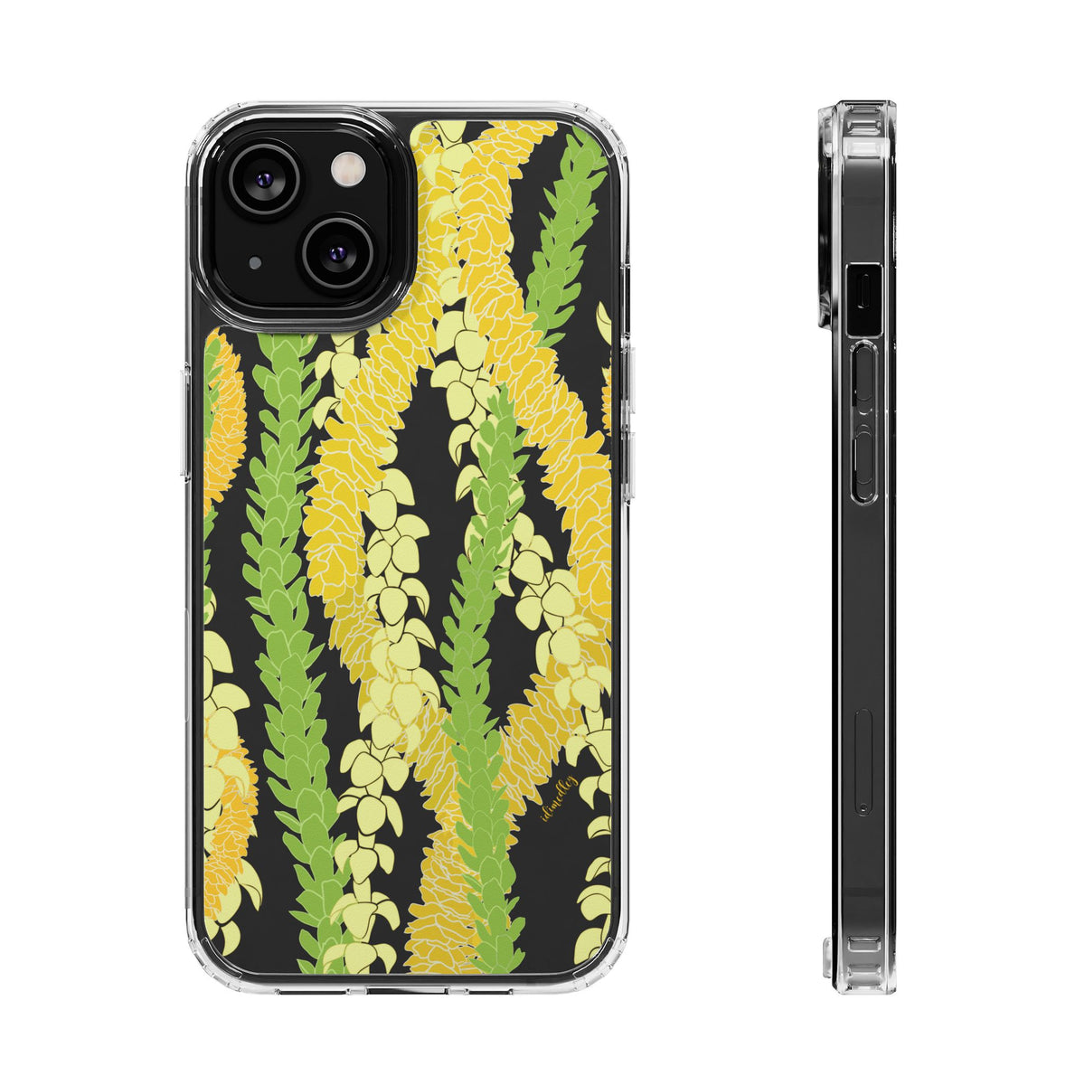 Triple Strand Ilima, Pakalana and Puakenikeni Lei CLEAR Case