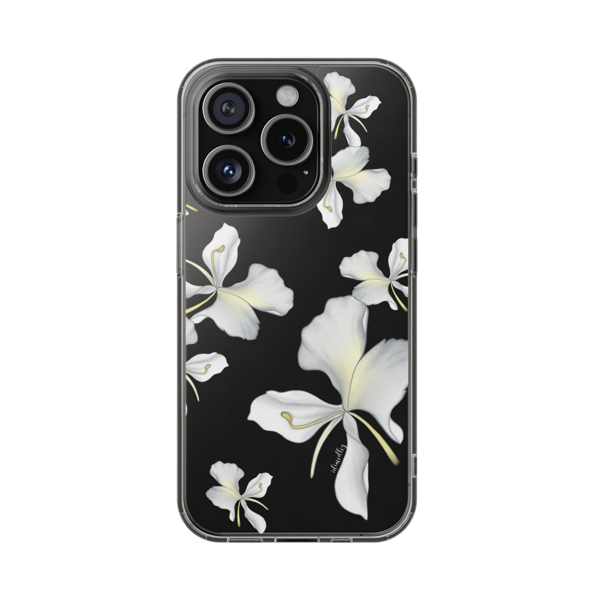Awapuhi Butterfly Ginger Falling Flowers CLEAR Case