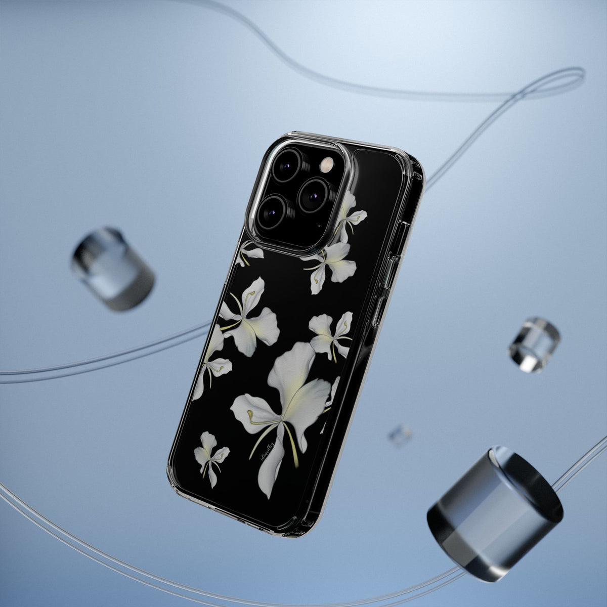 Awapuhi Butterfly Ginger Falling Flowers CLEAR Case