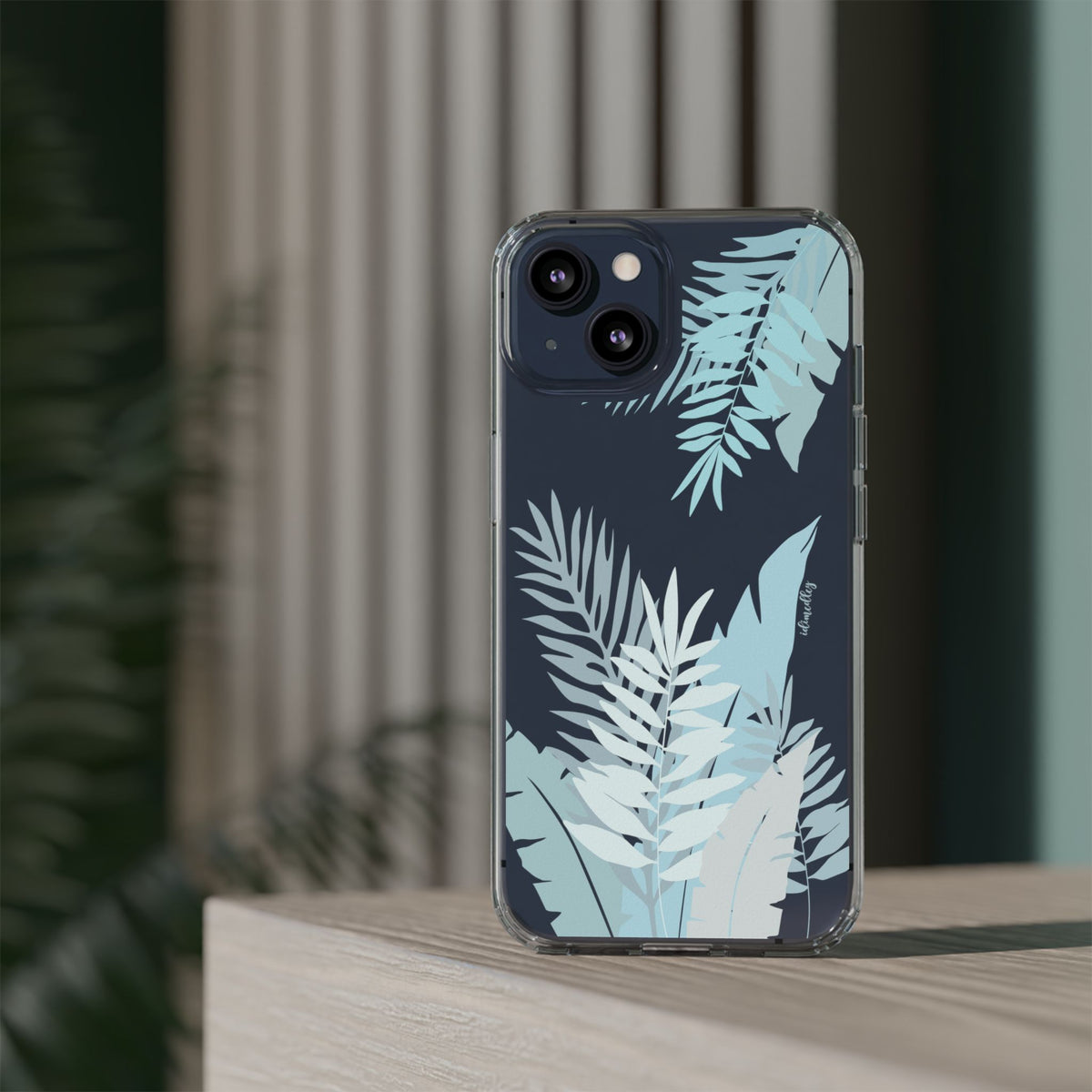 Whispering Leaves (Blue) CLEAR Case