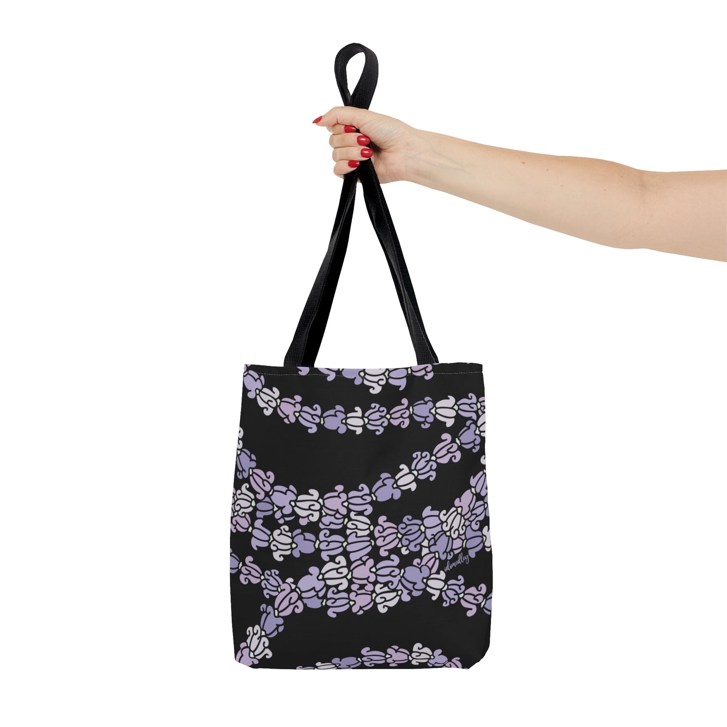 Tote bag- Crown Flower Melodies (Black)
