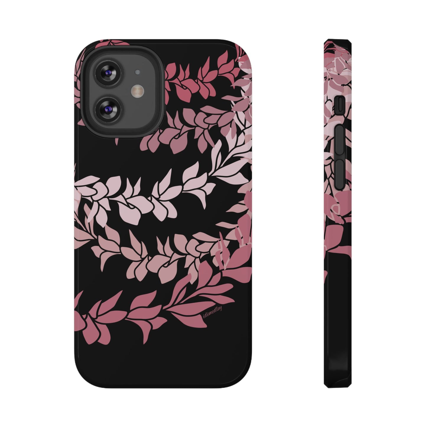 Plumeria Leis in Color Me Pinks (Black)