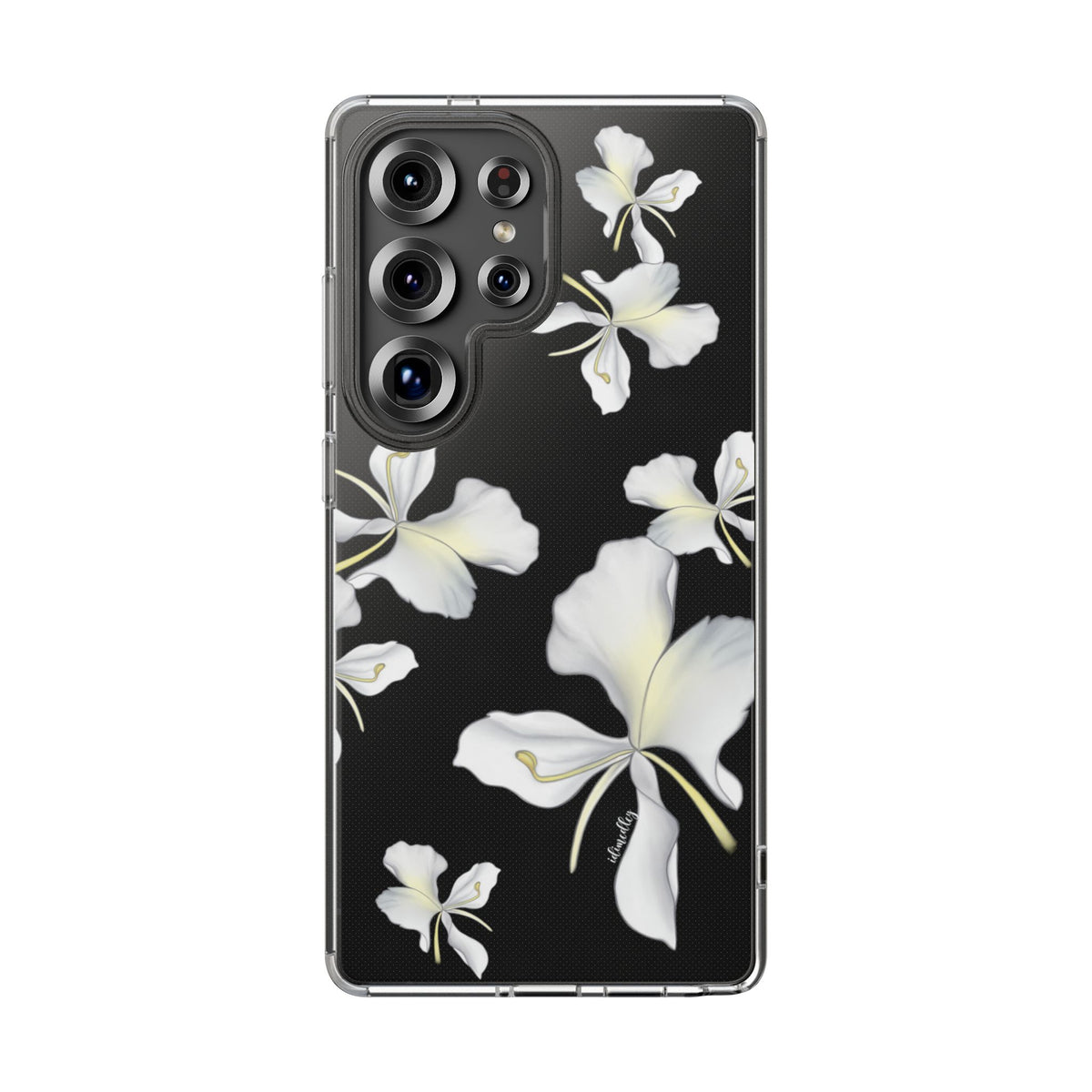 Awapuhi Butterfly Ginger Falling Flowers CLEAR Case