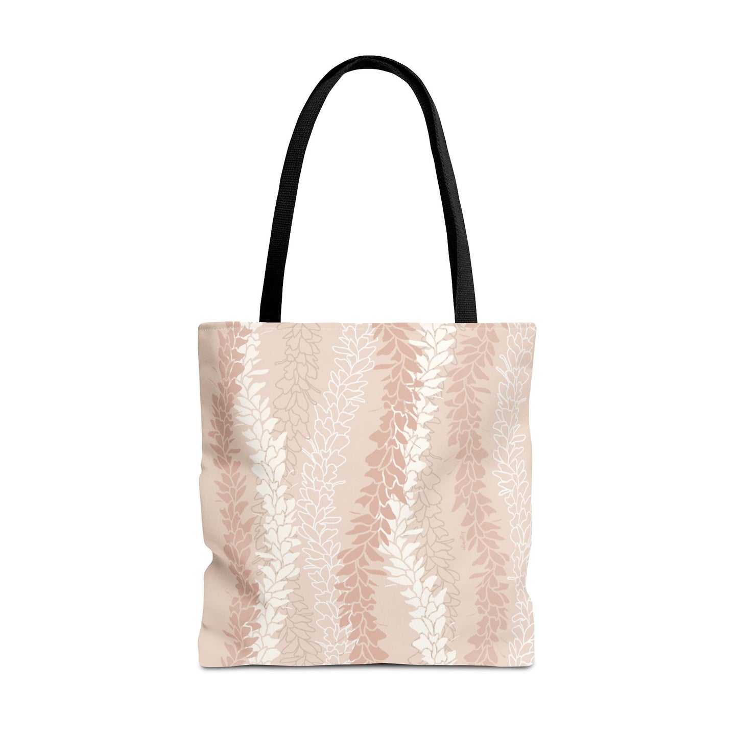 Tote bag- White Ginger Kisses in Peach