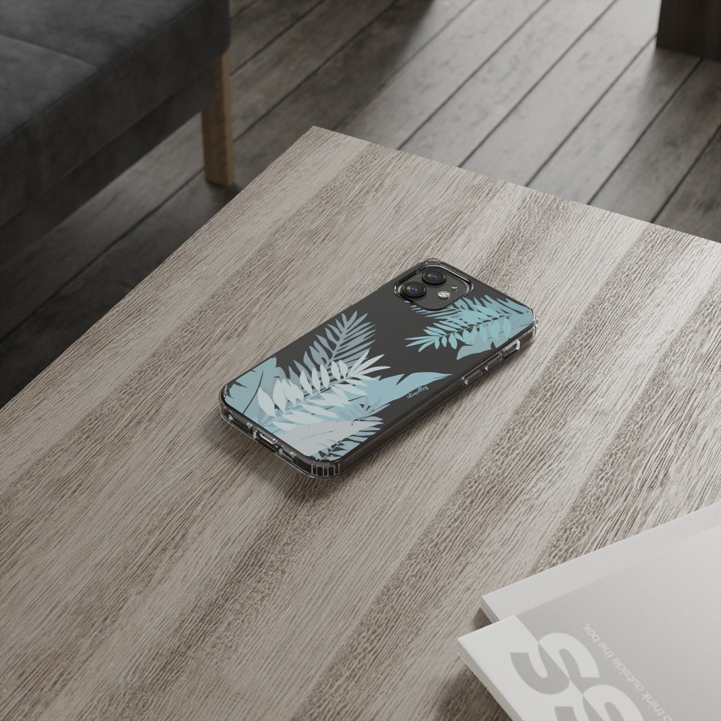 Whispering Leaves (Blue) CLEAR Case