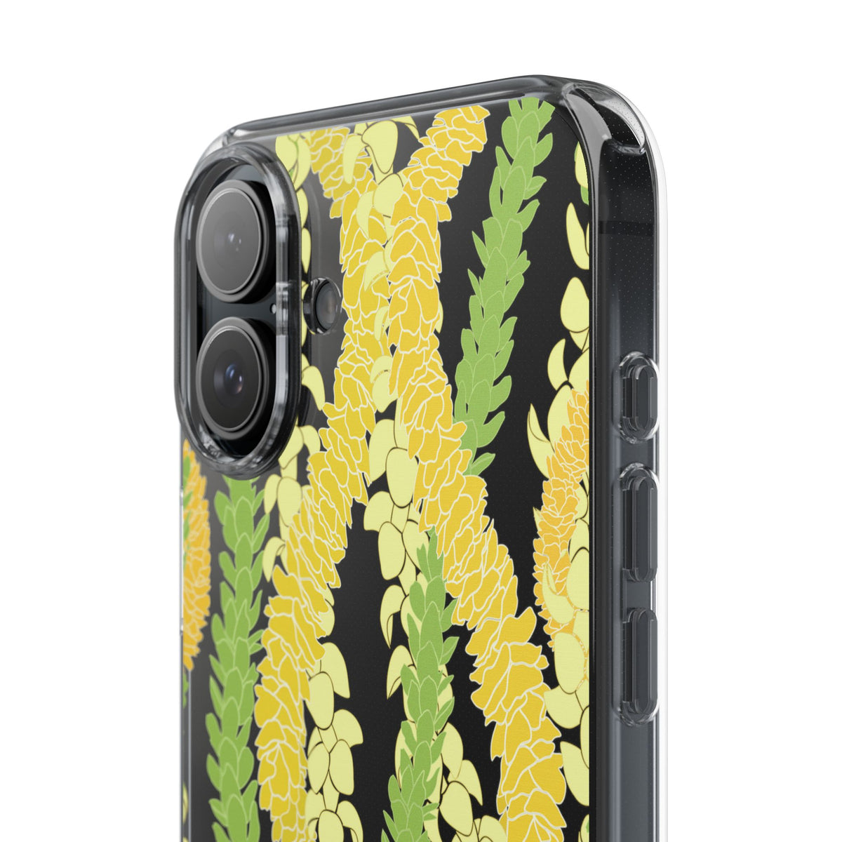 Triple Strand Ilima, Pakalana and Puakenikeni Lei CLEAR Case