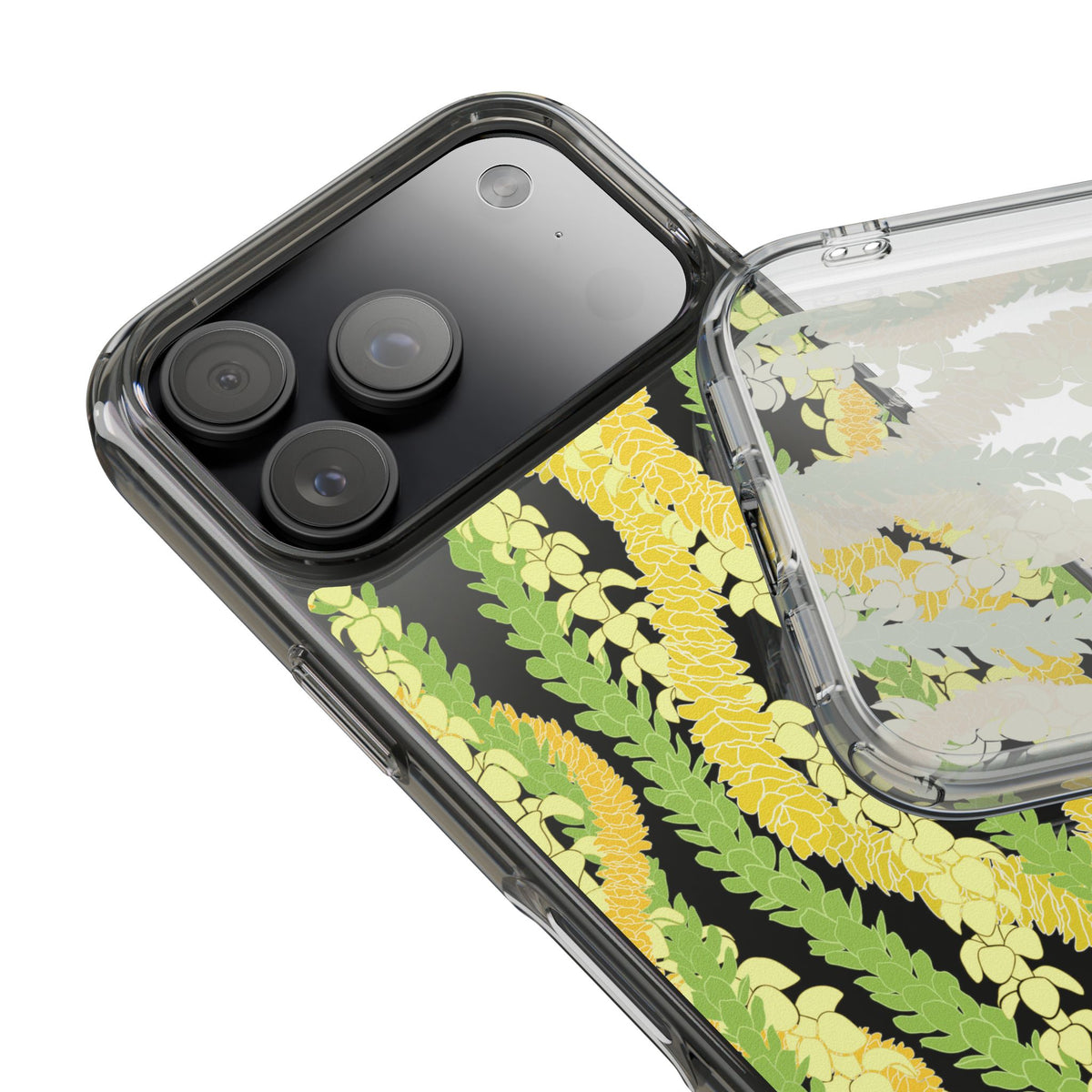 Triple Strand Ilima, Pakalana and Puakenikeni Lei CLEAR Case